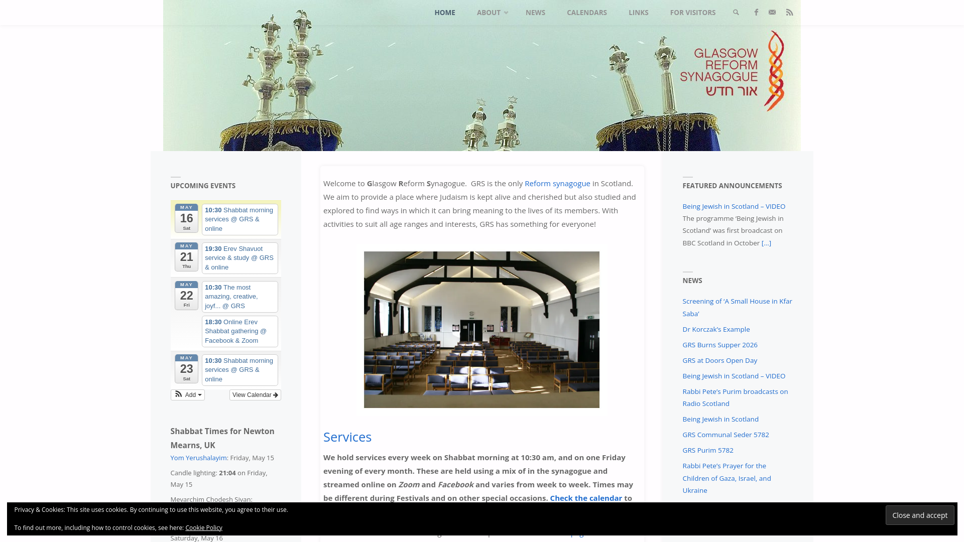 Website screenshot