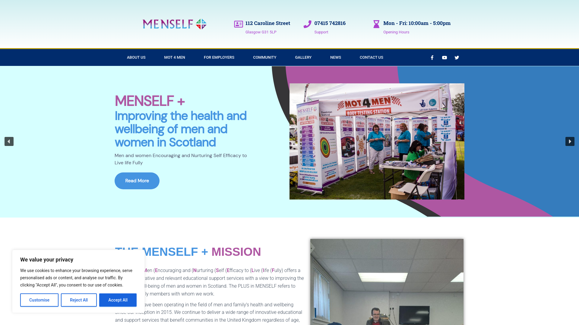 Website screenshot