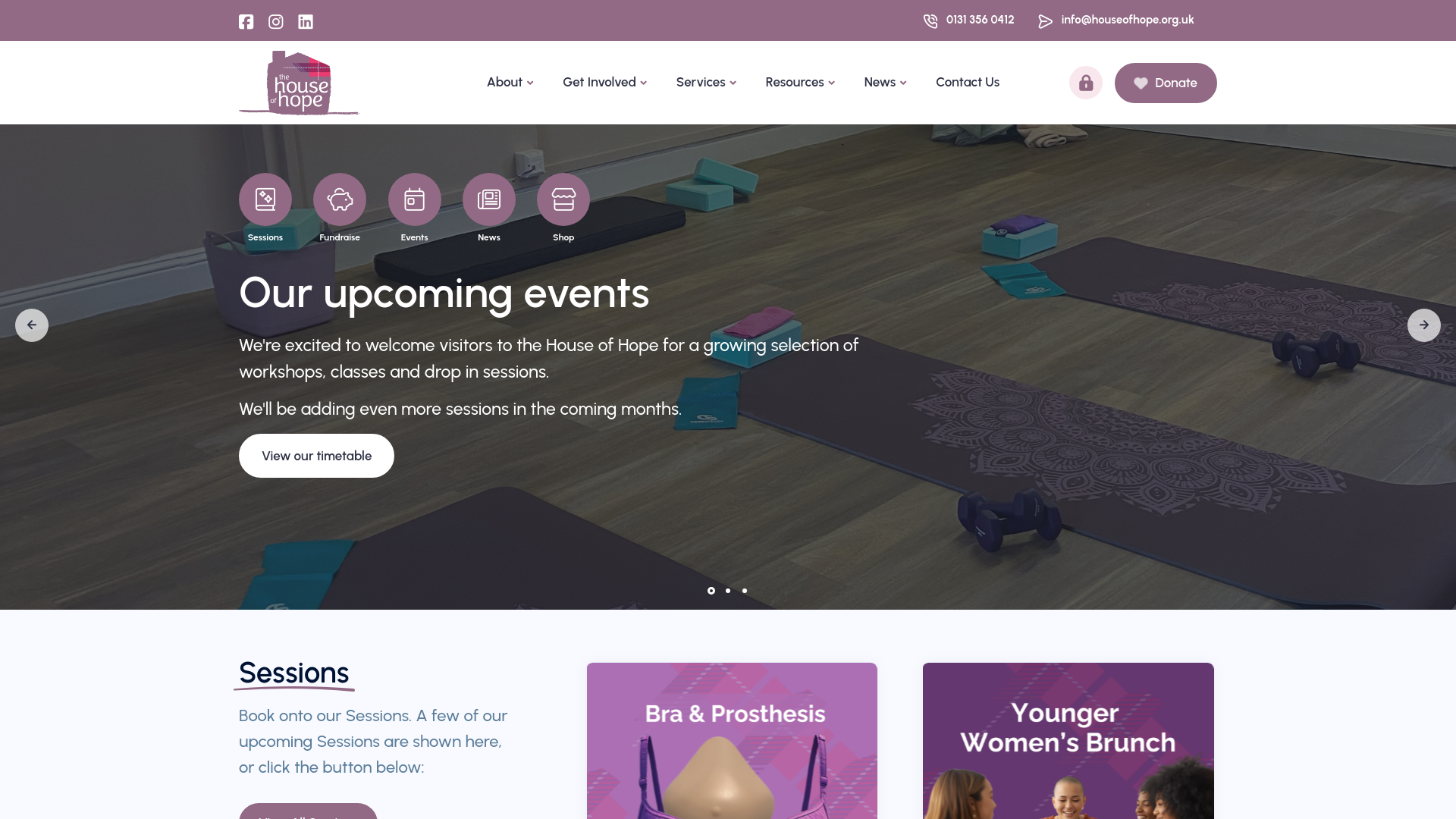 Website screenshot