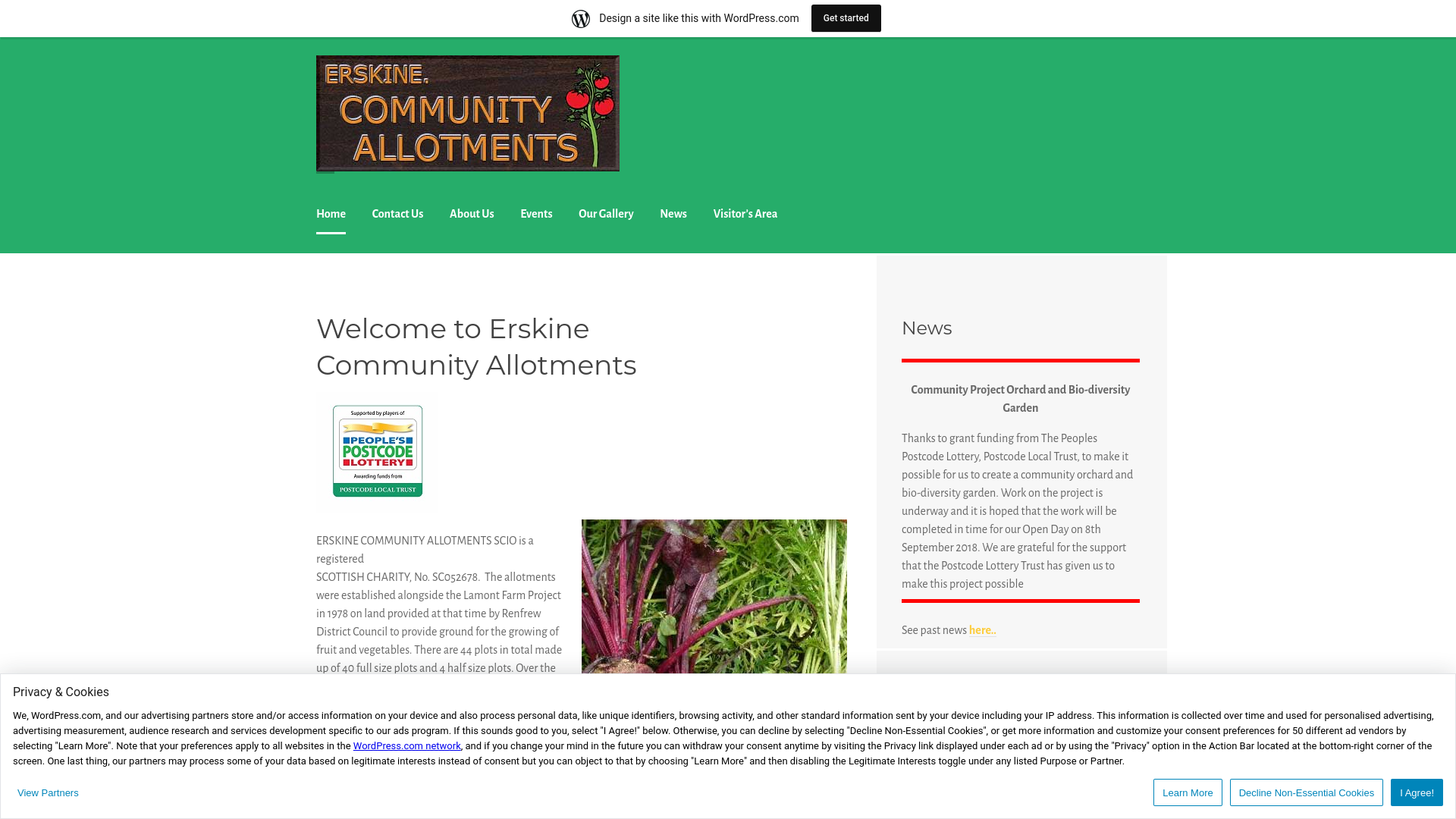 Website screenshot