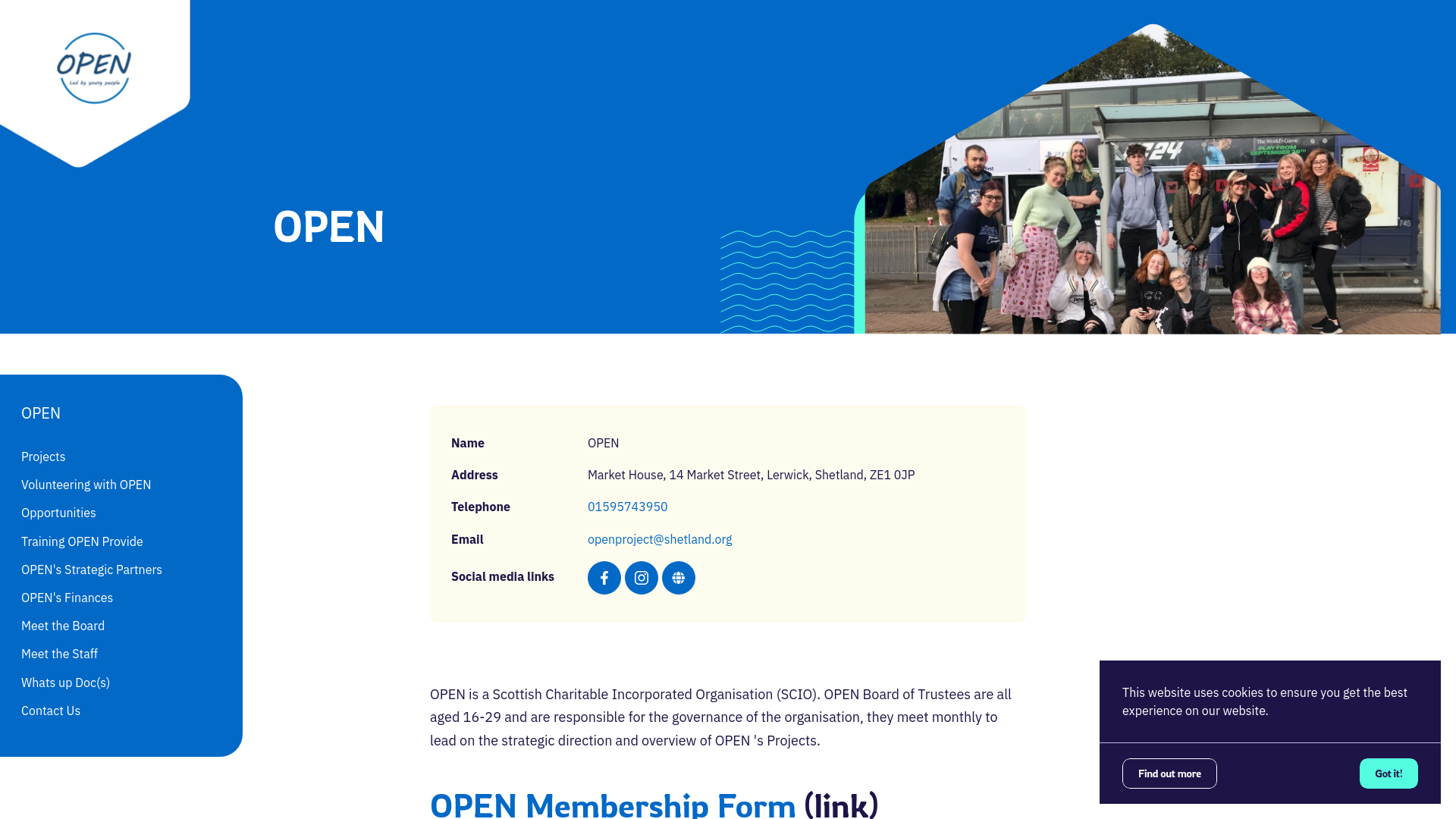 Website screenshot