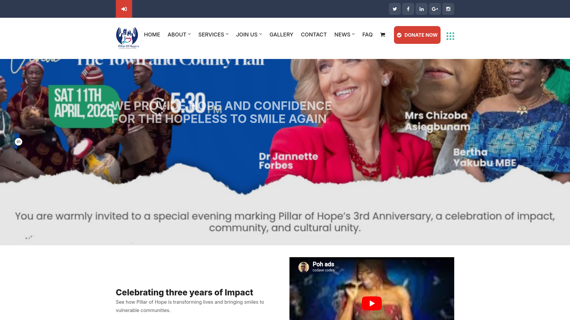 Website screenshot