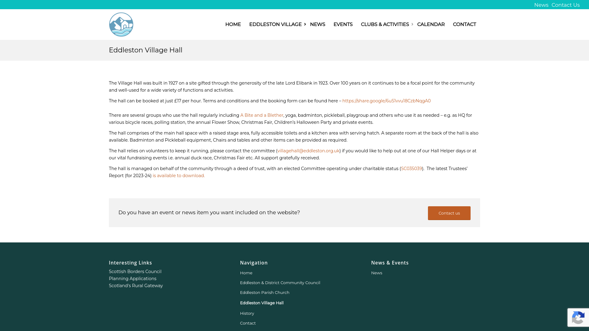 Website screenshot