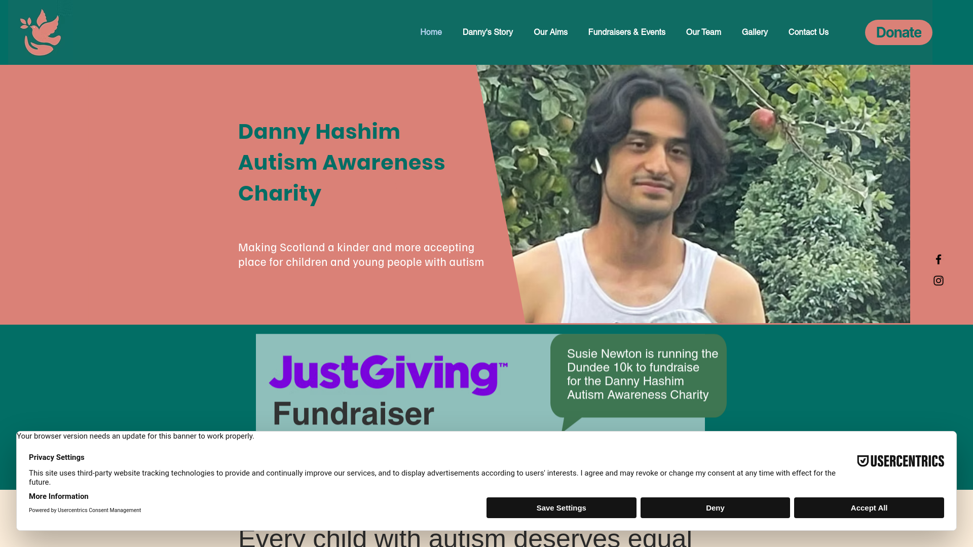 Website screenshot