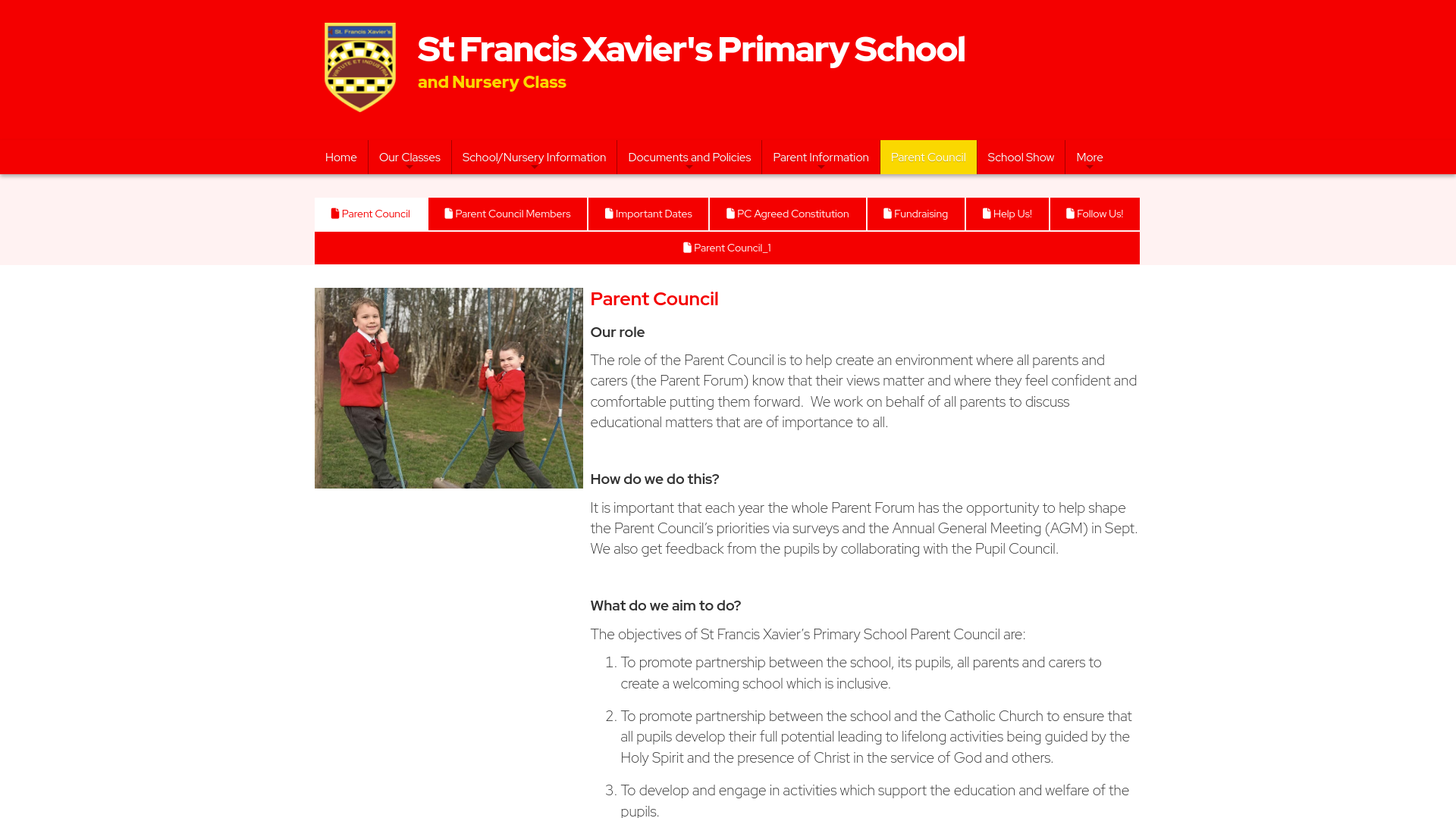 Website screenshot