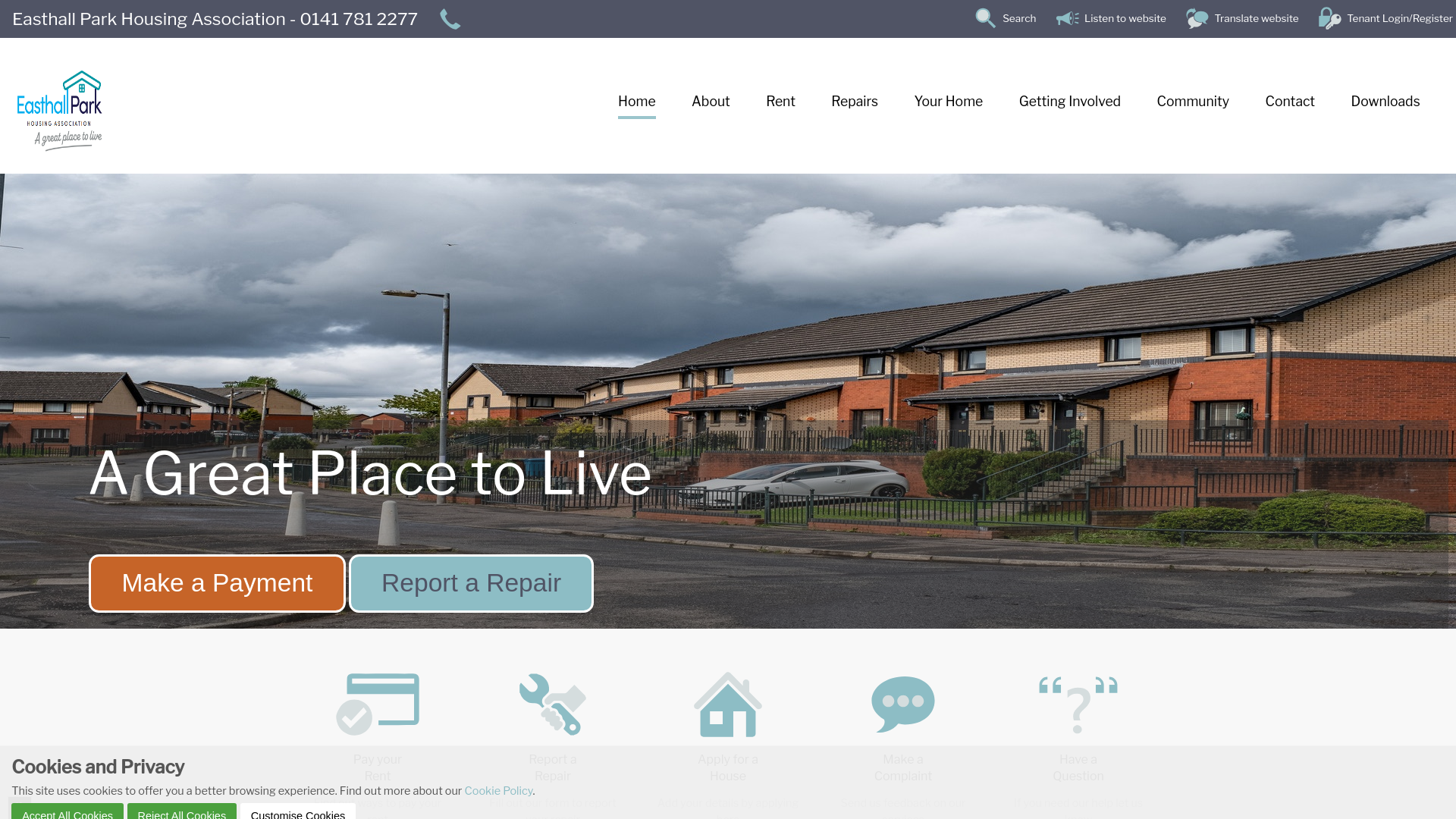 Website screenshot