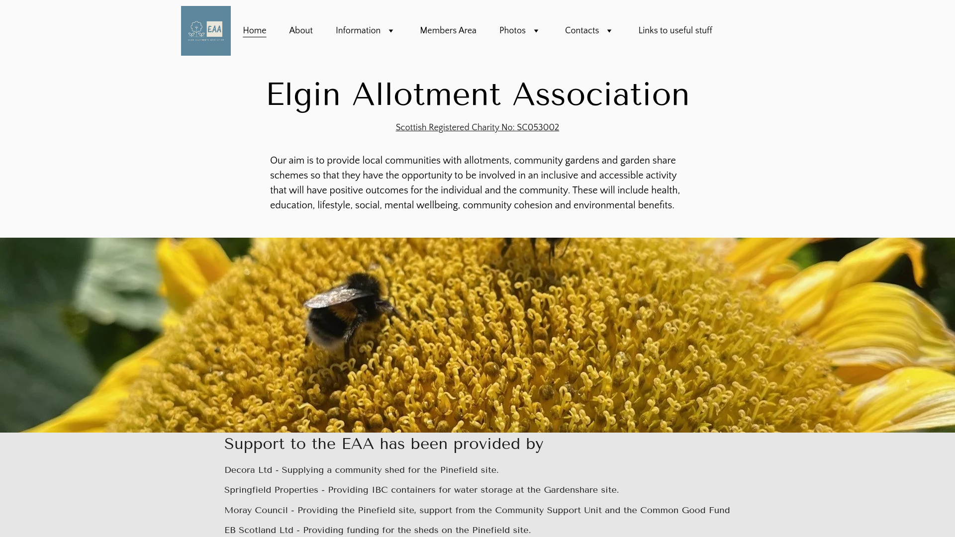 Website screenshot