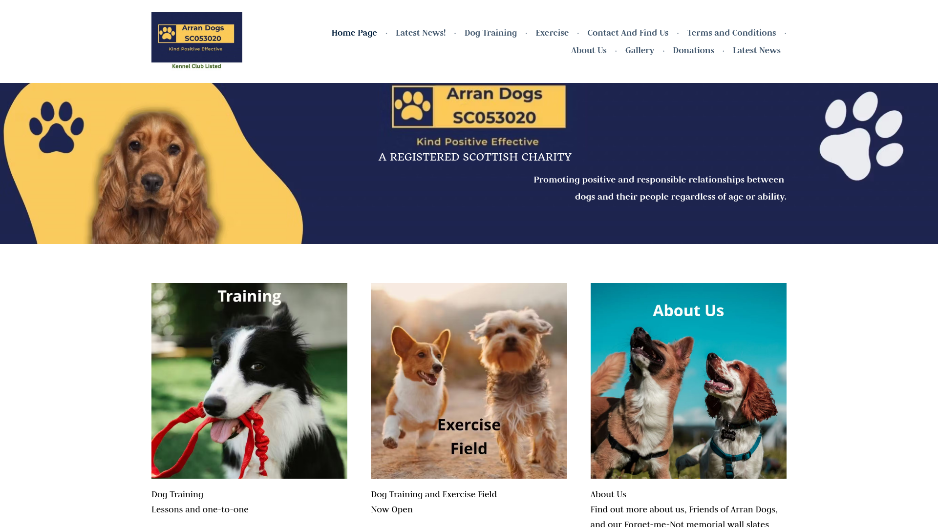 Website screenshot