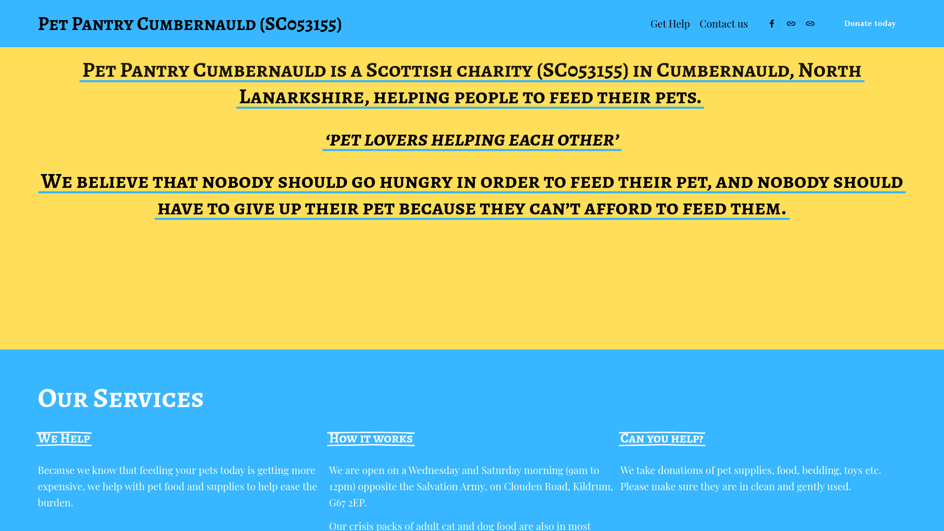 Website screenshot