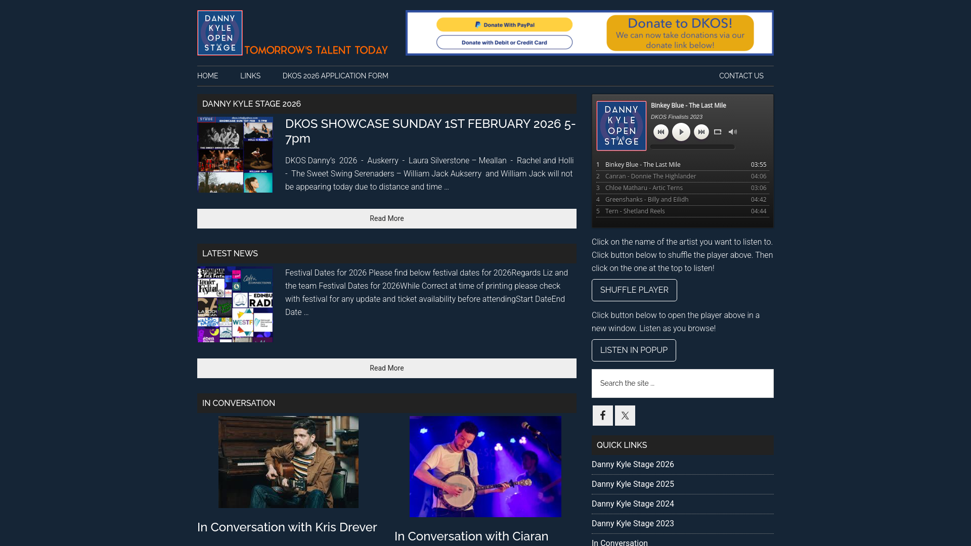 Website screenshot