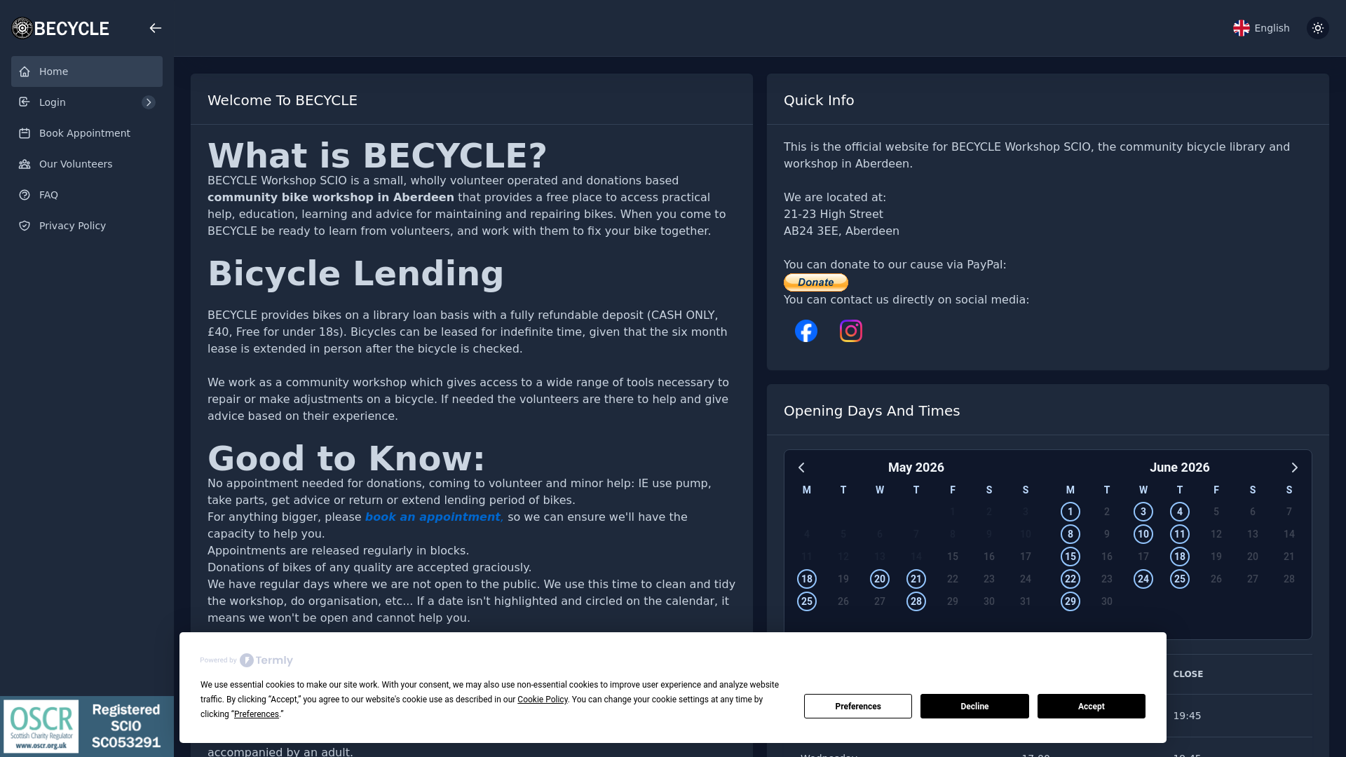Website screenshot