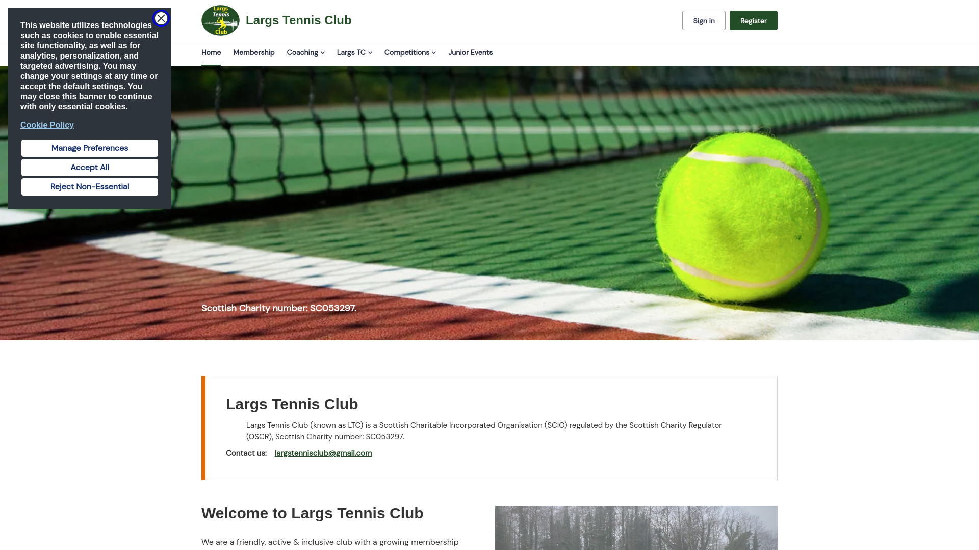 Website screenshot