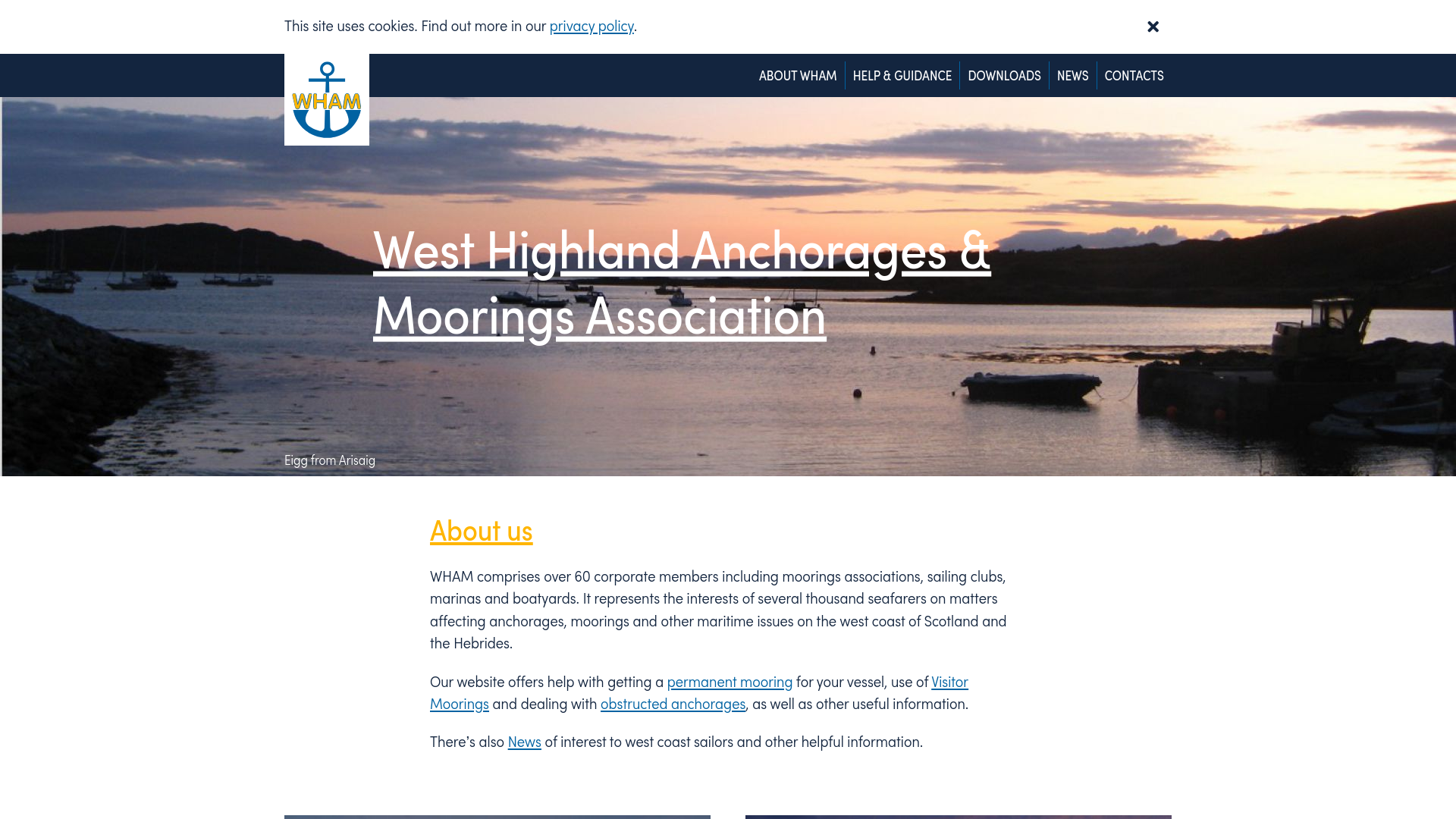 Website screenshot