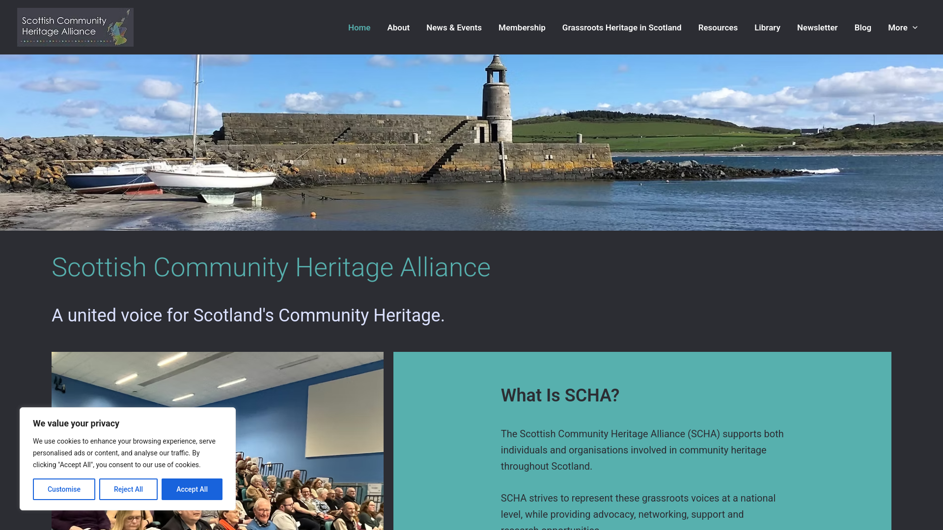 Website screenshot