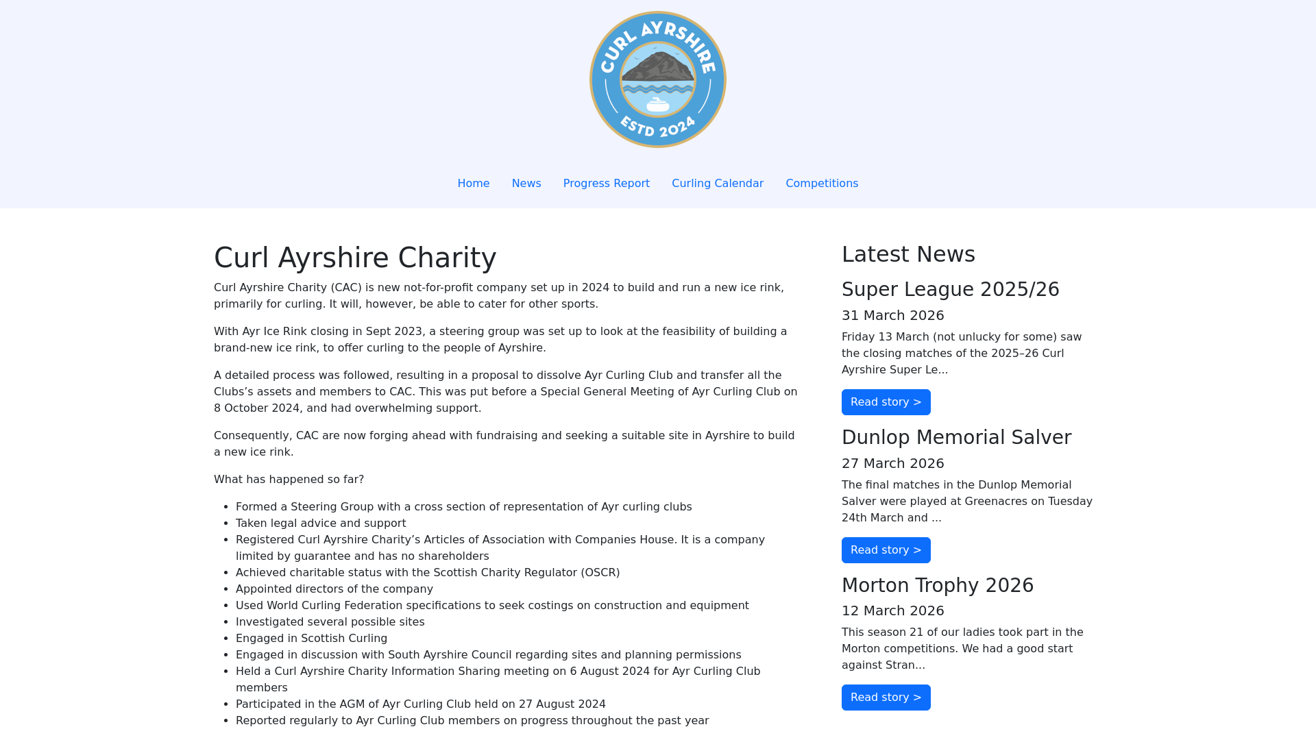 Website screenshot