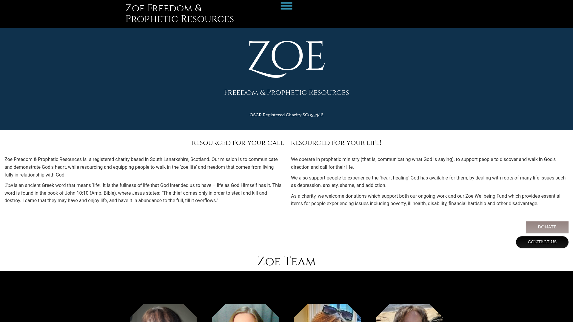 Website screenshot
