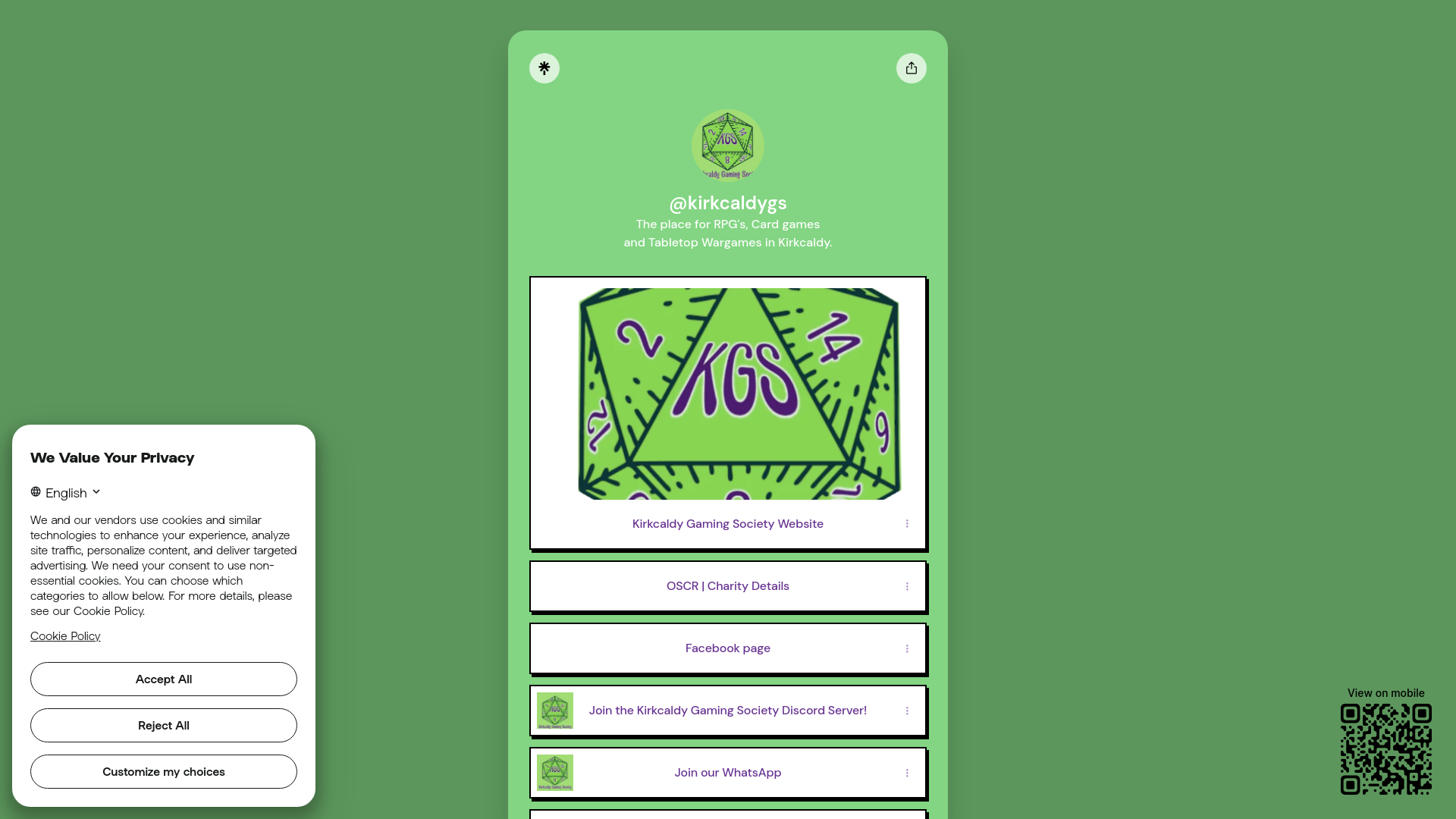 Website screenshot