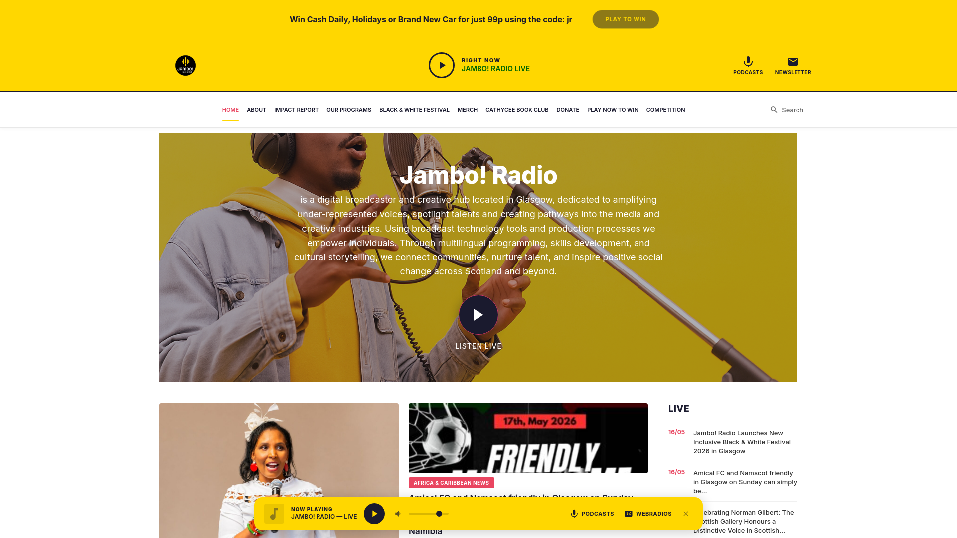 Website screenshot