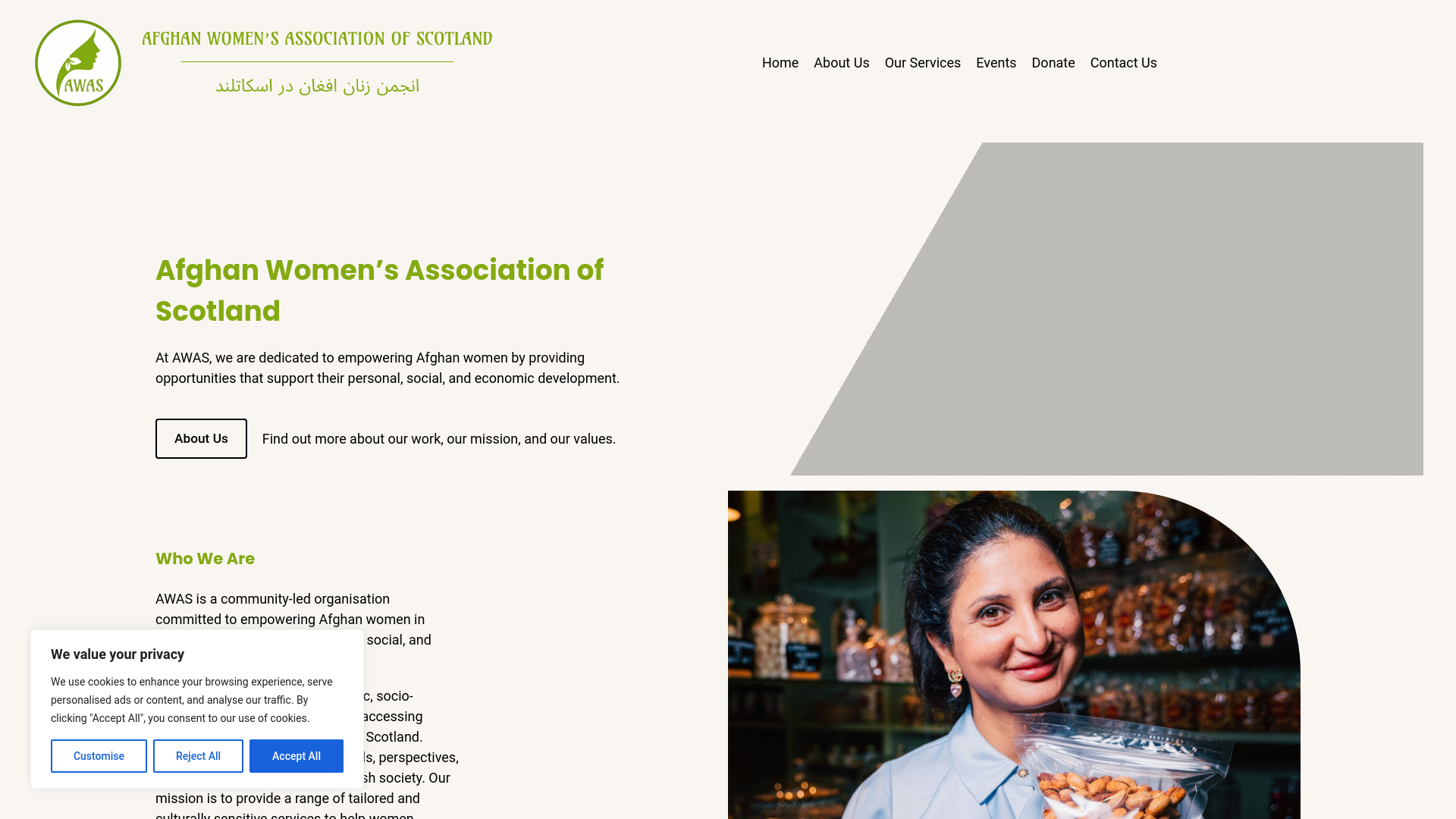 Website screenshot