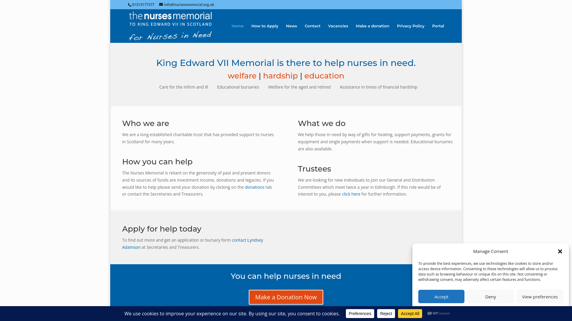 Website screenshot