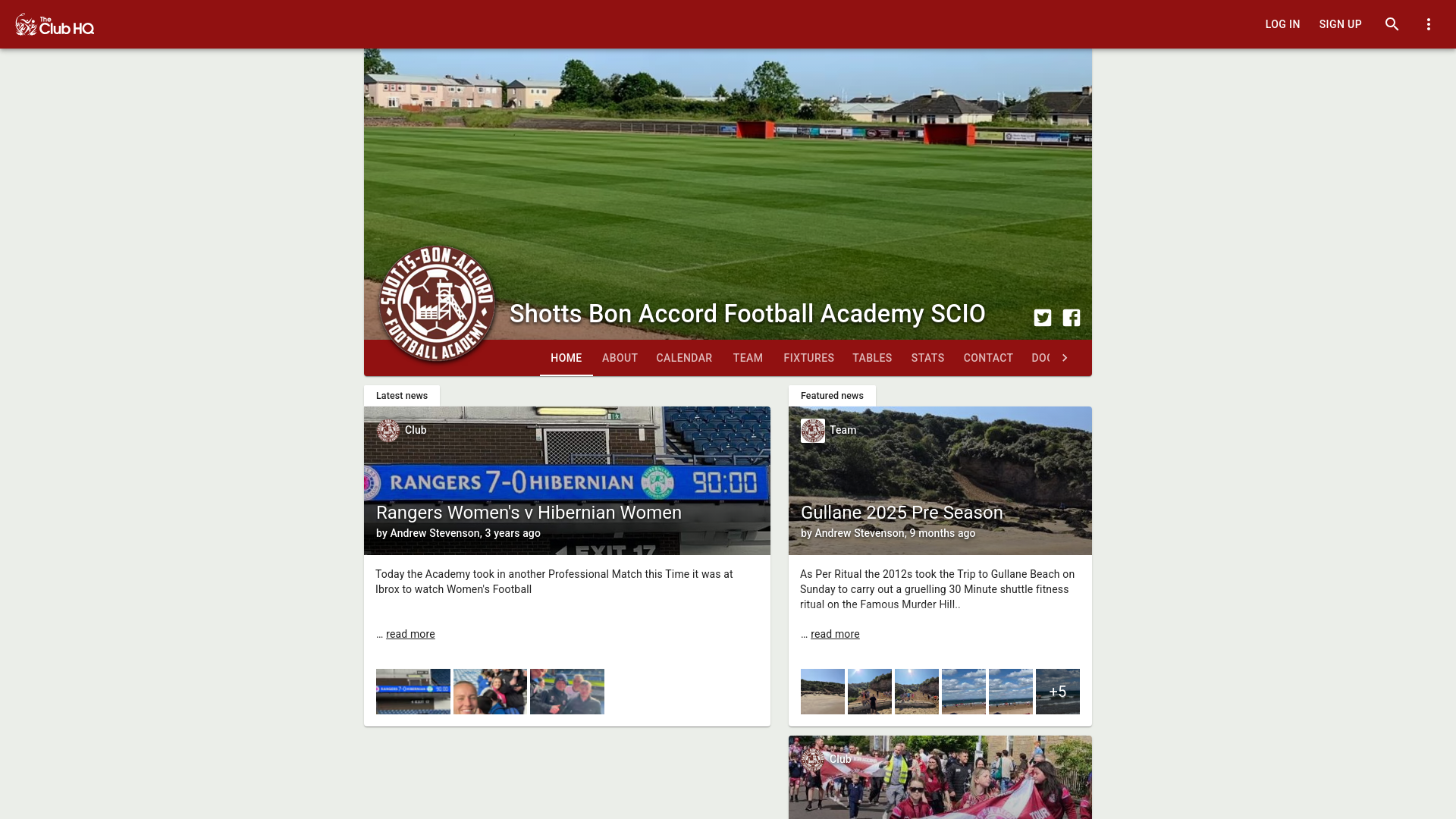 Website screenshot