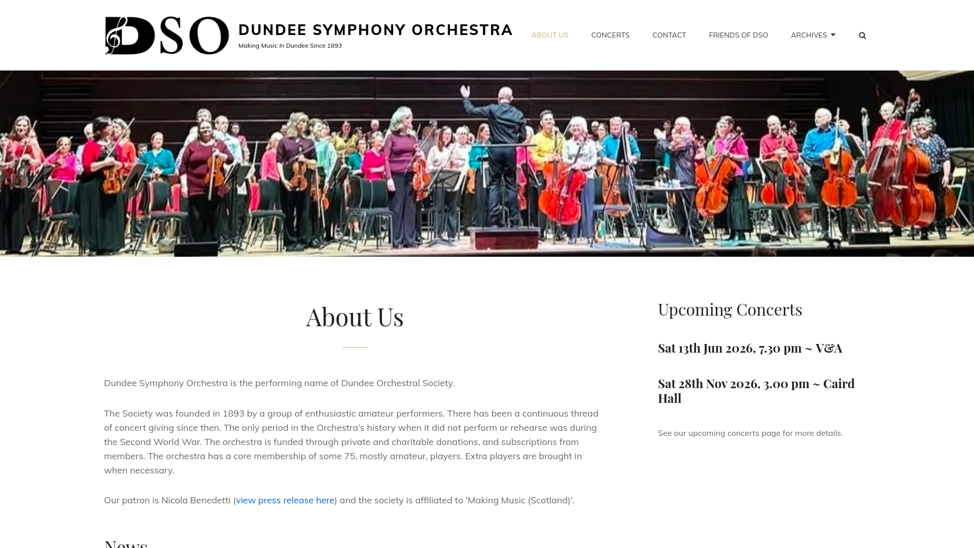 Website screenshot