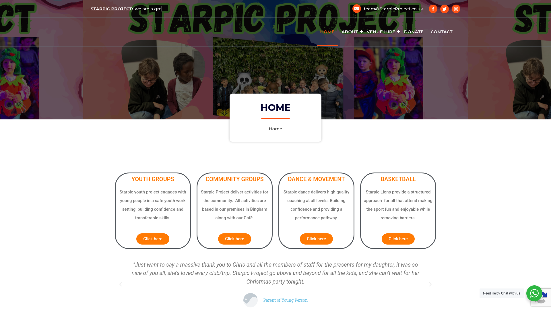 Website screenshot