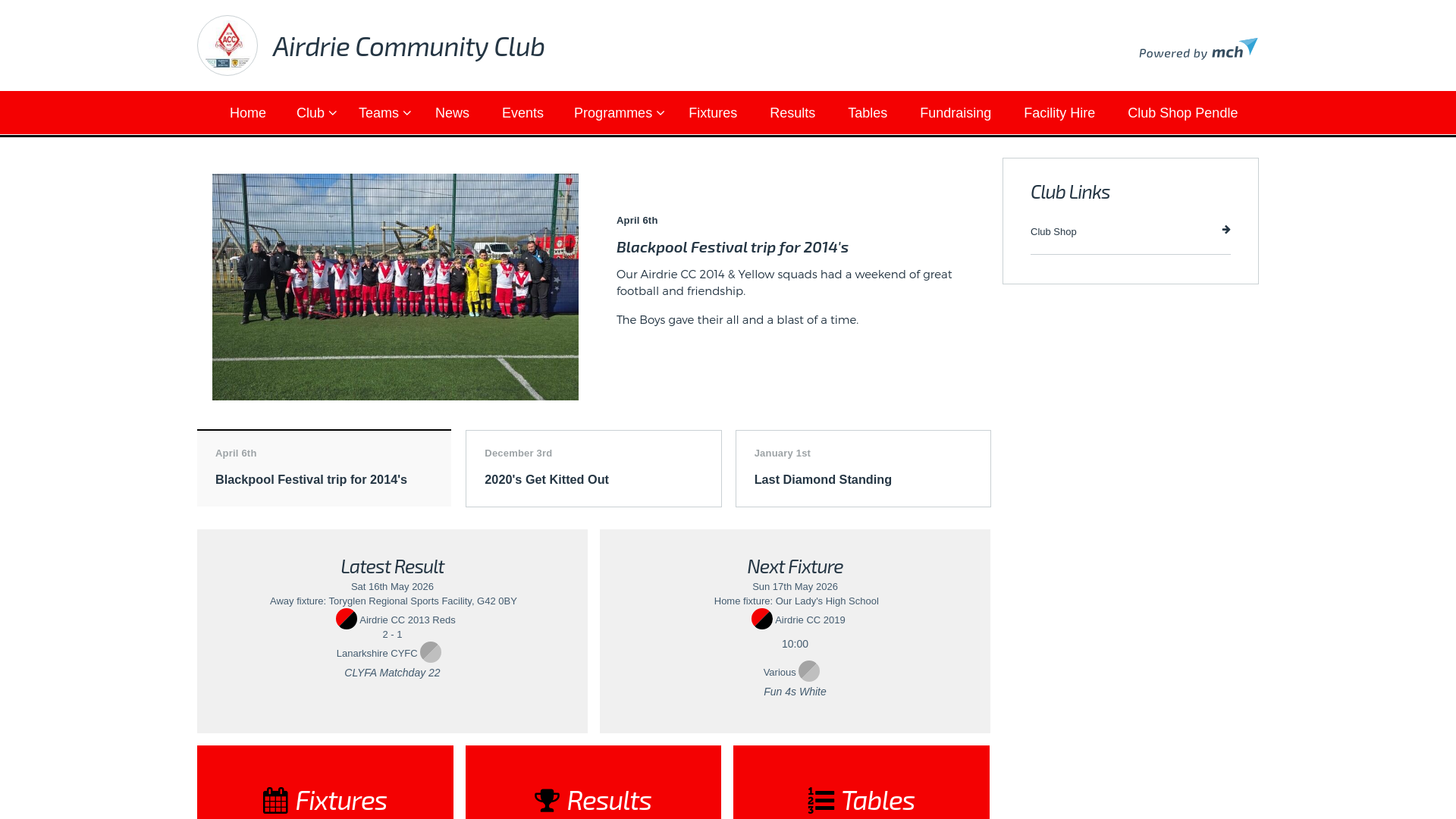 Website screenshot