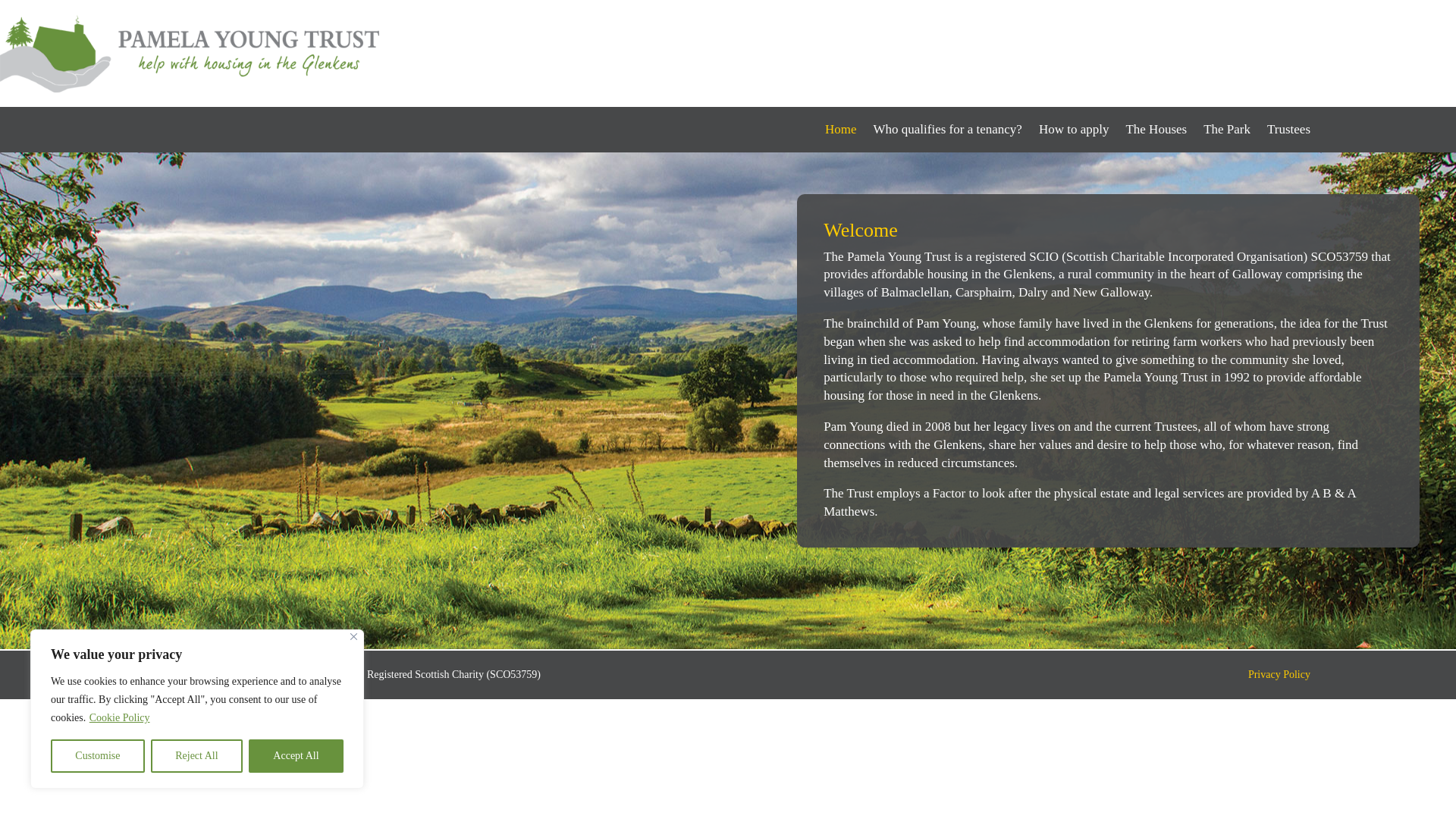 Website screenshot