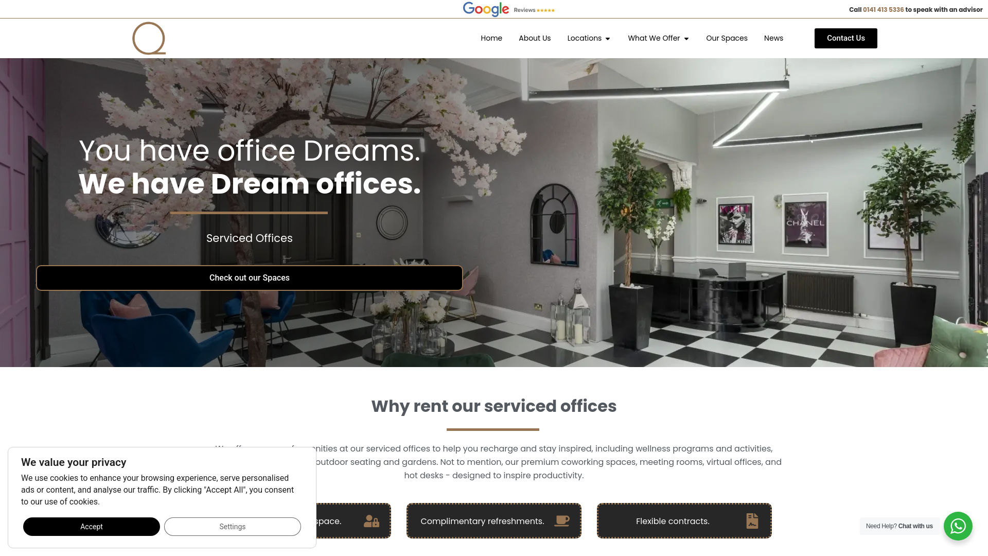 Website screenshot