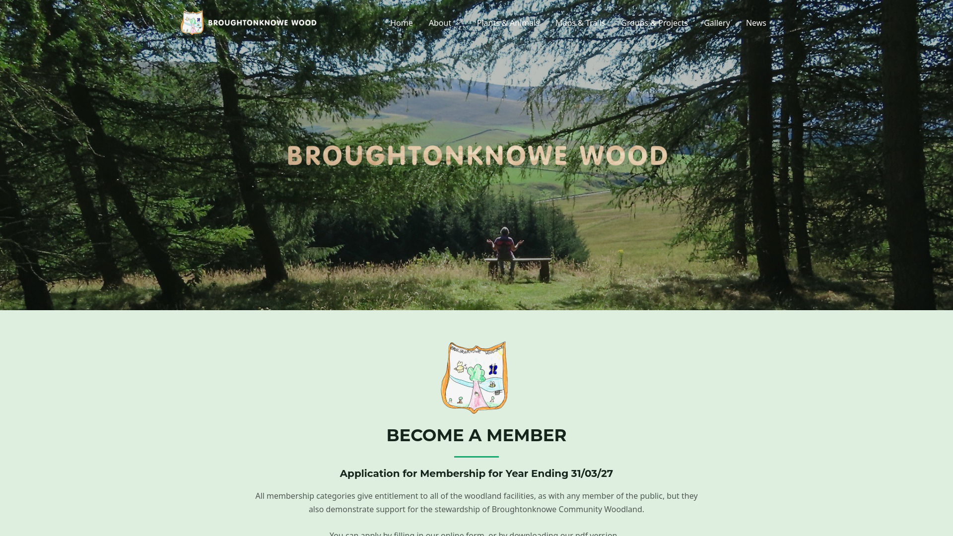 Website screenshot