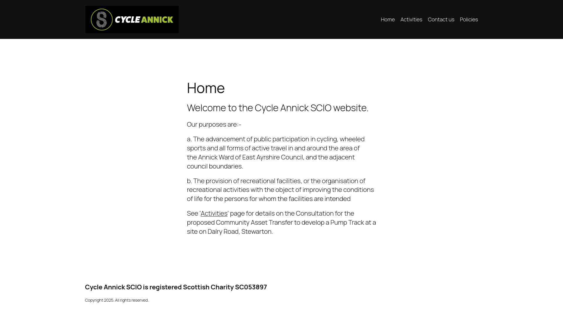 Website screenshot