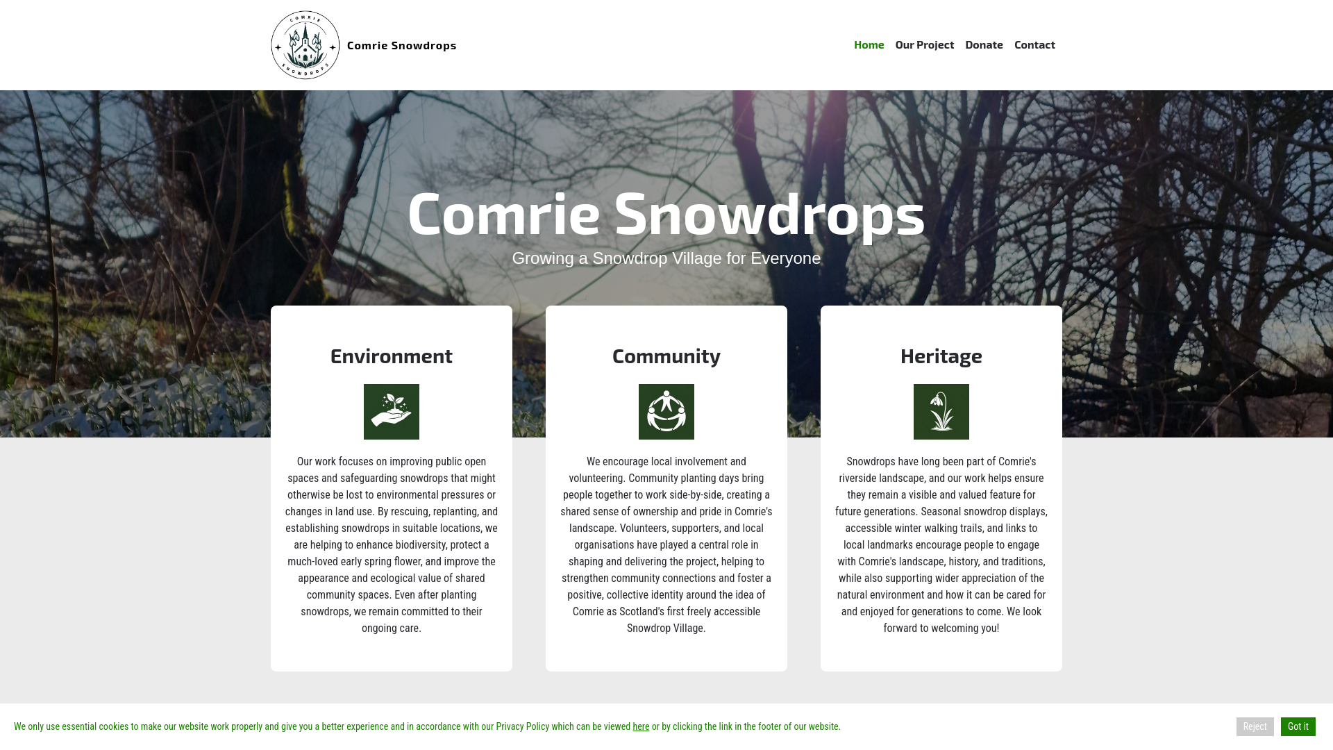 Website screenshot
