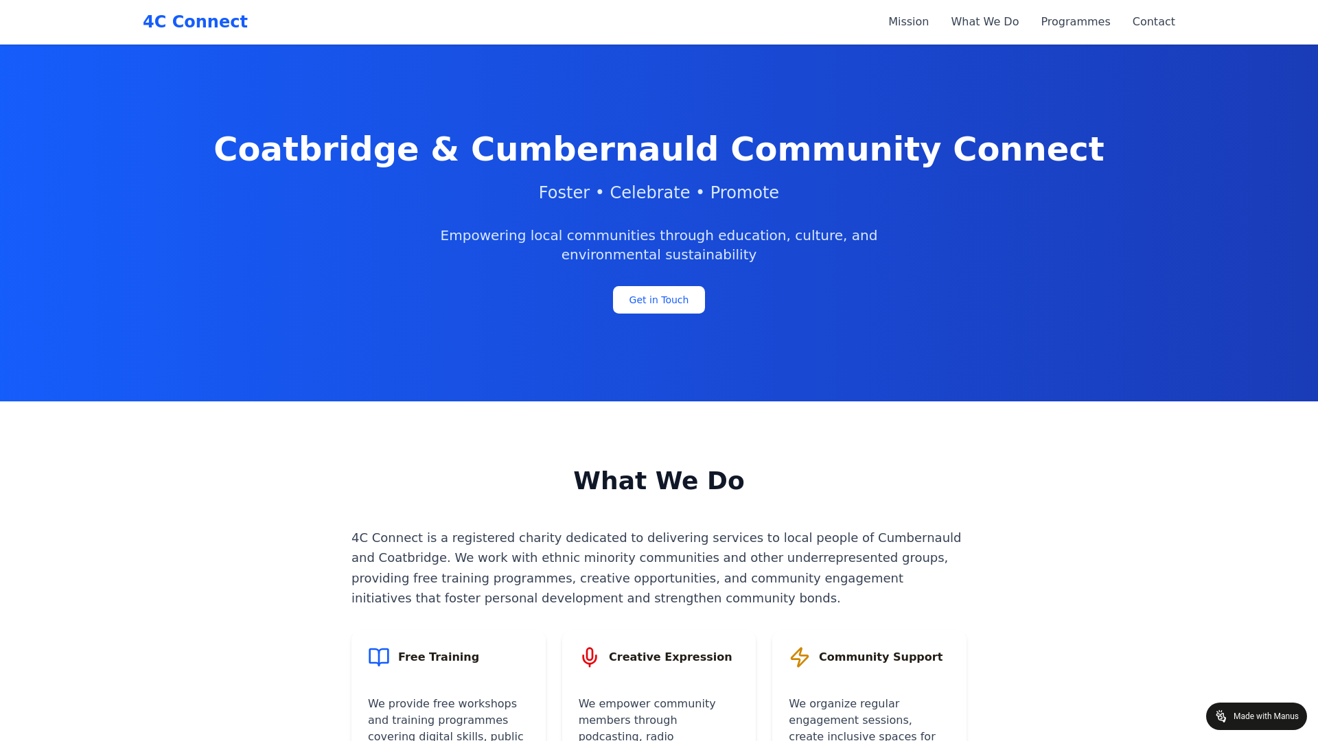 Website screenshot