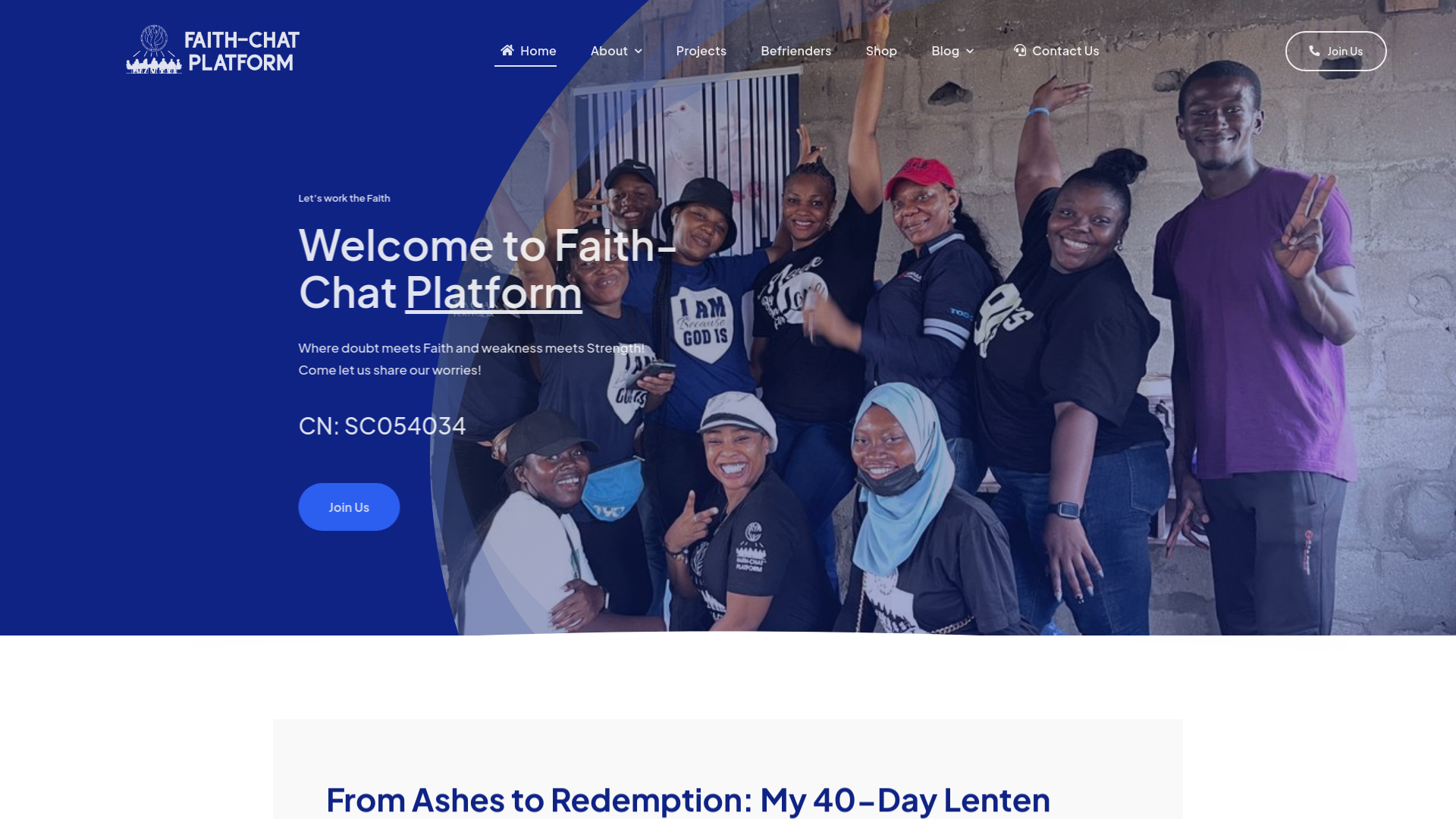 Website screenshot