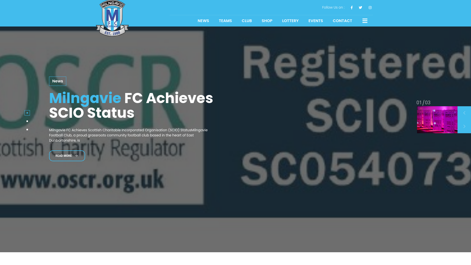 Website screenshot