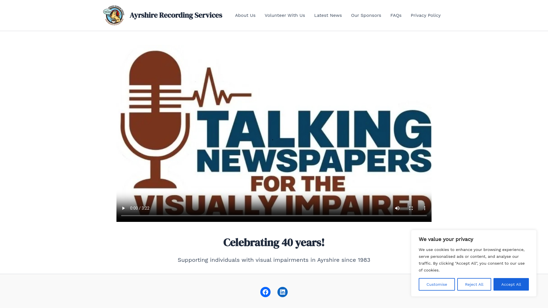 Website screenshot