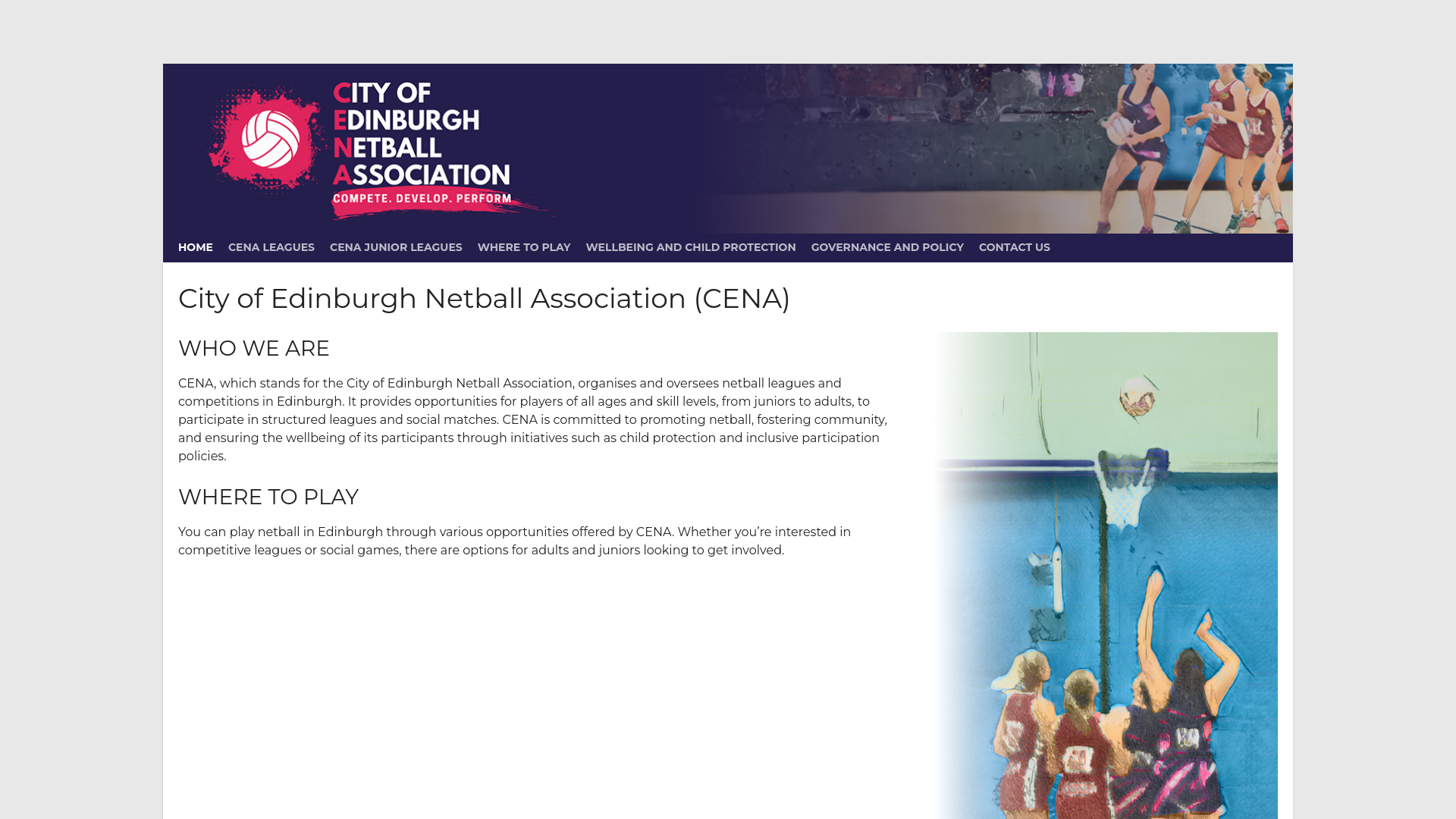 Website screenshot