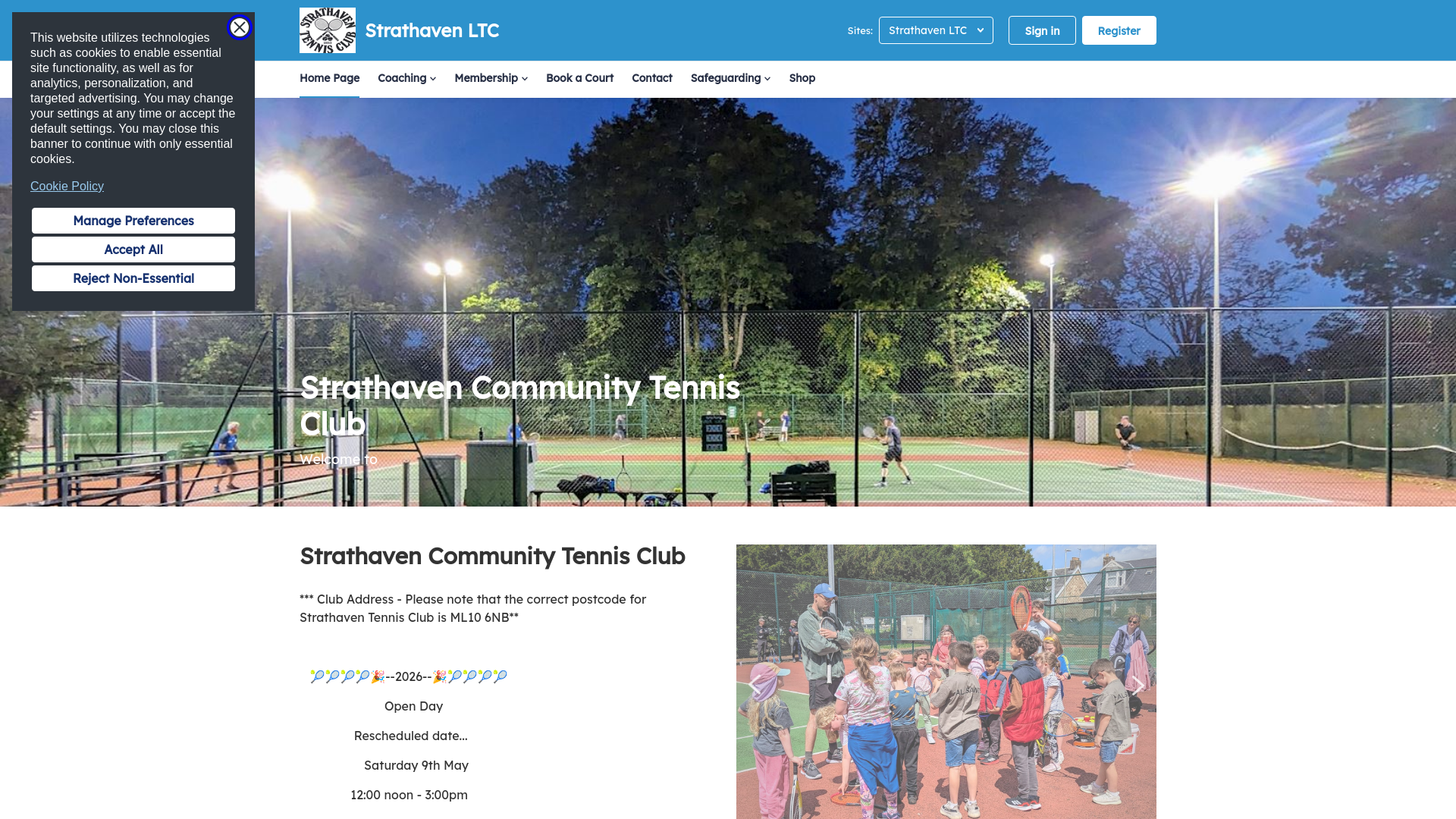Website screenshot