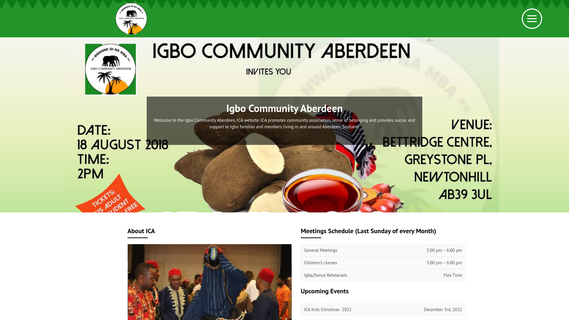 Website screenshot