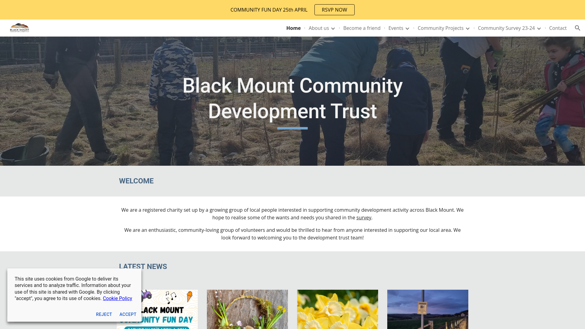 Website screenshot