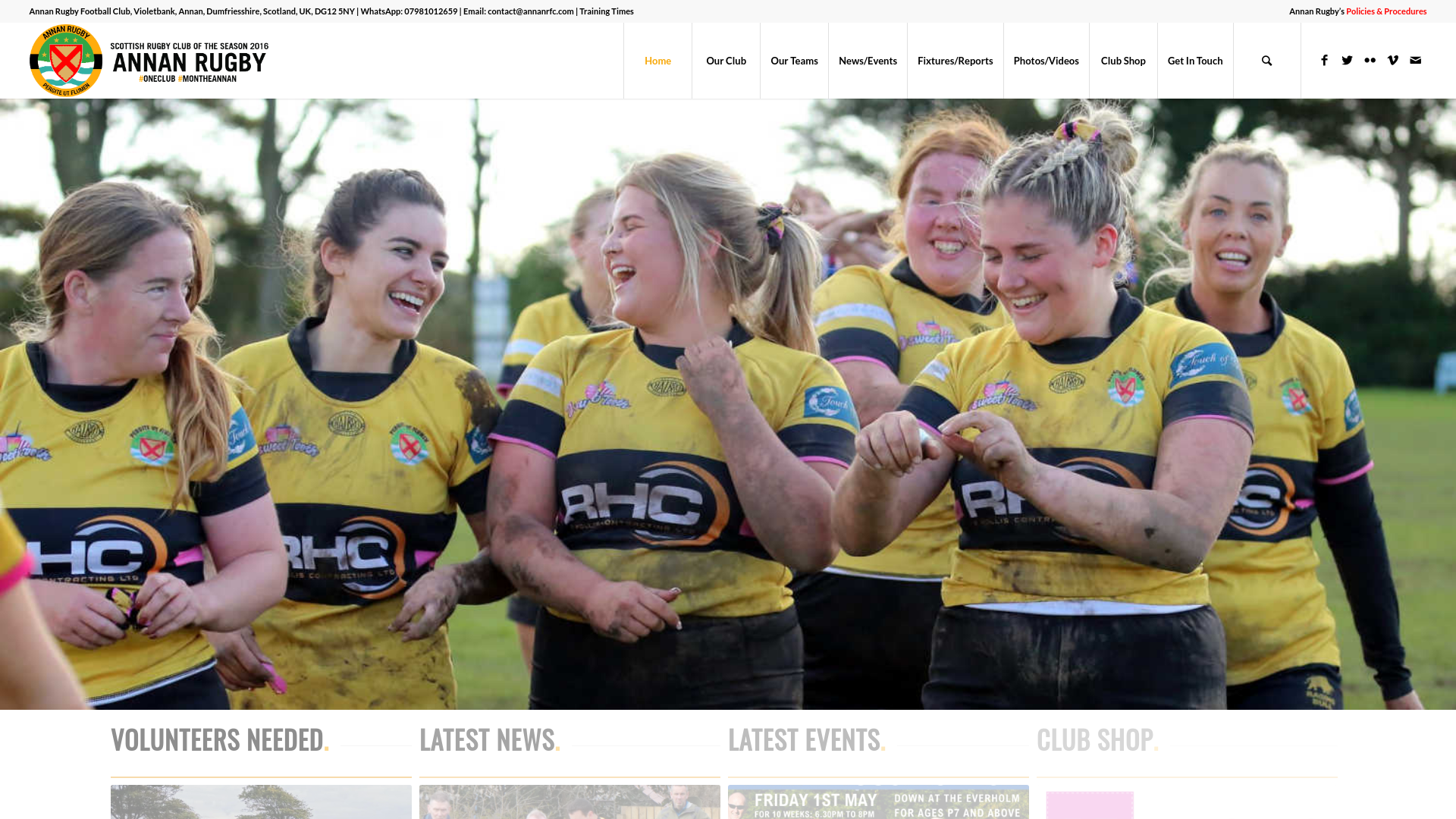 Website screenshot