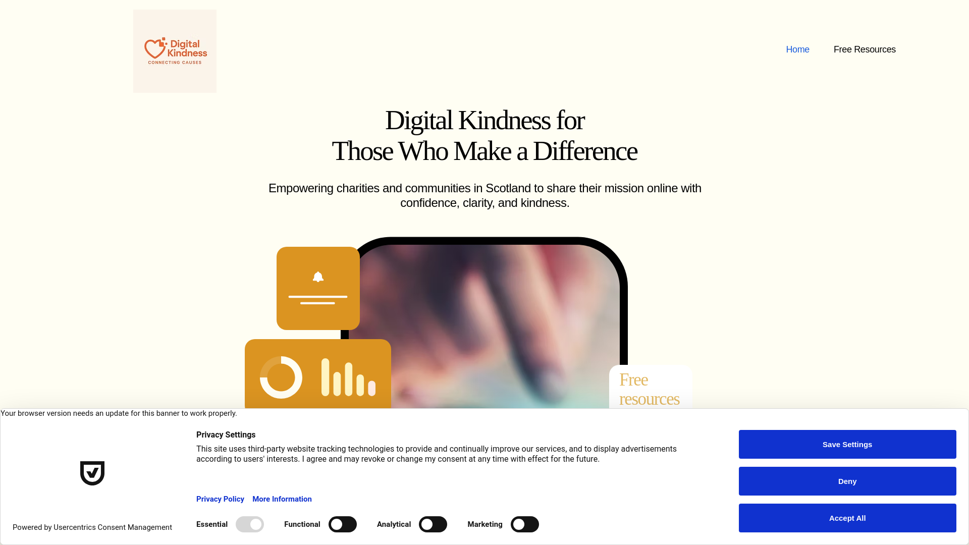 Website screenshot