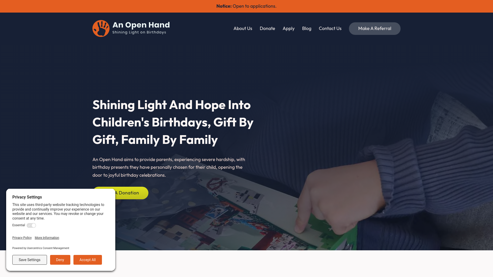 Website screenshot