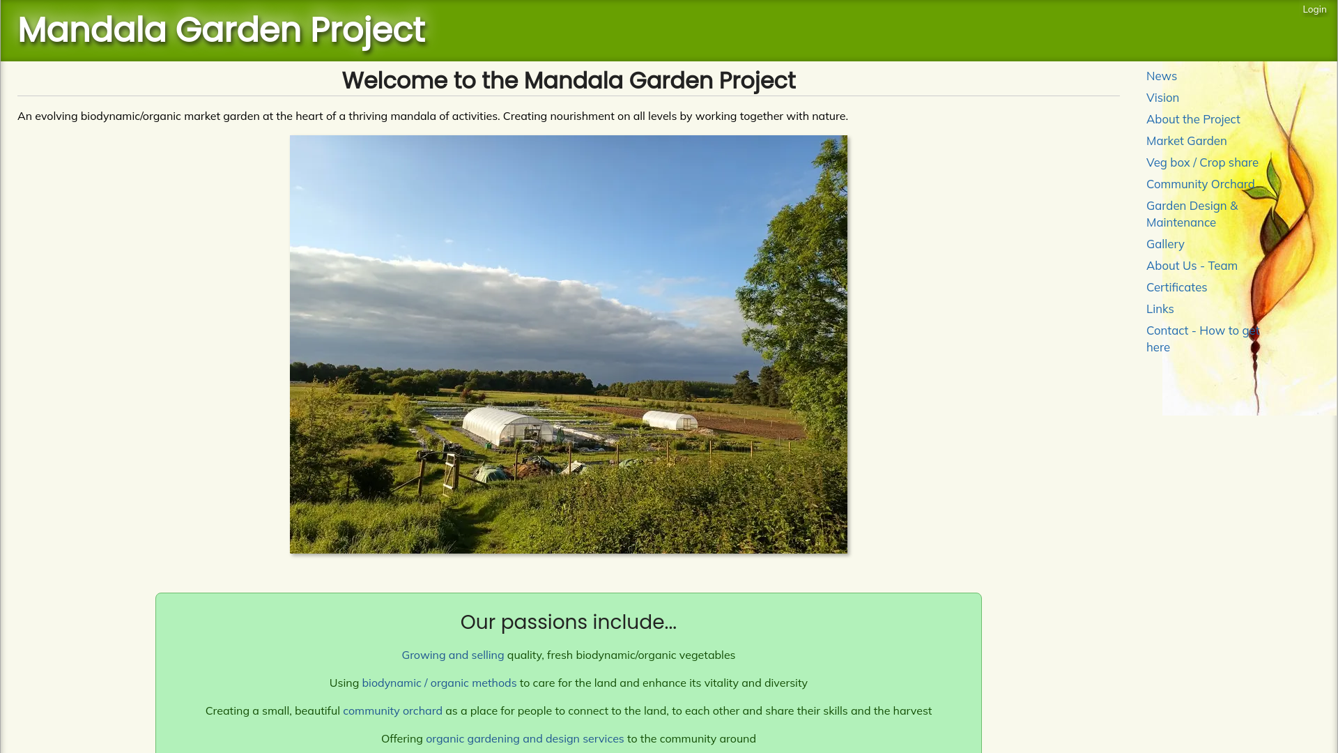 Website screenshot