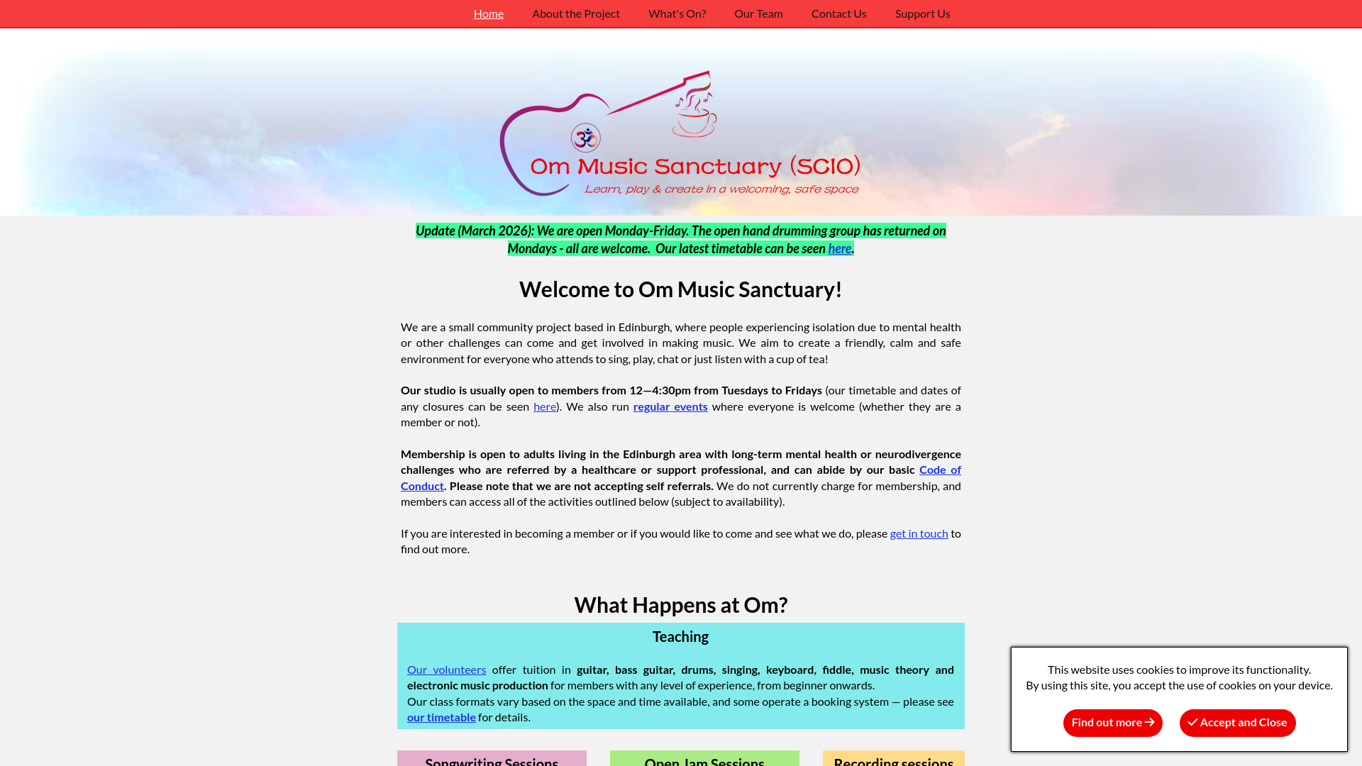 Website screenshot