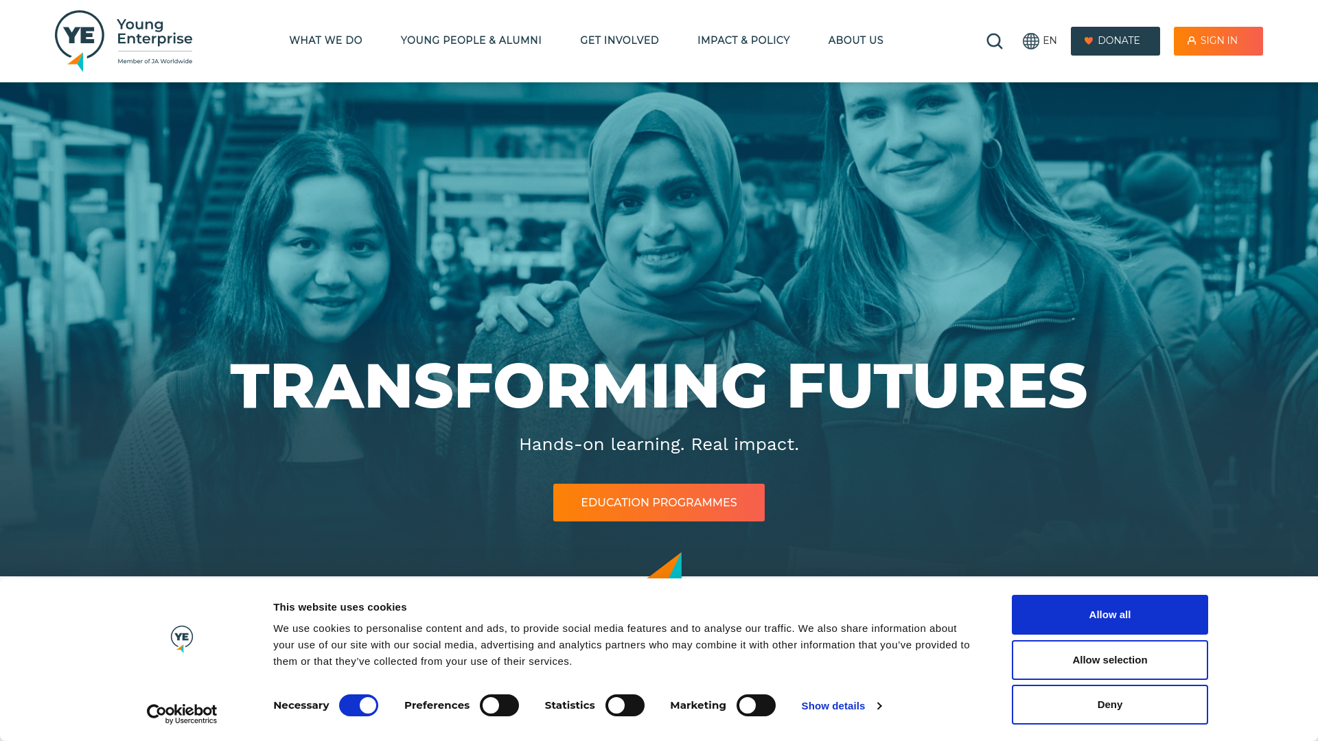 Website screenshot