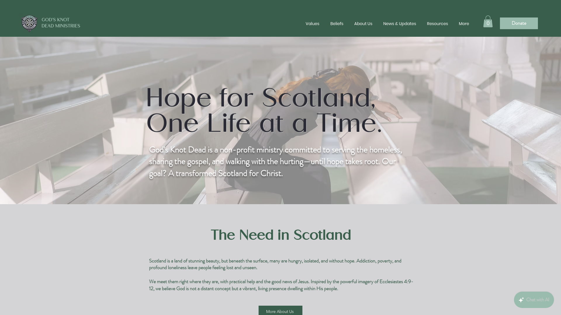 Website screenshot