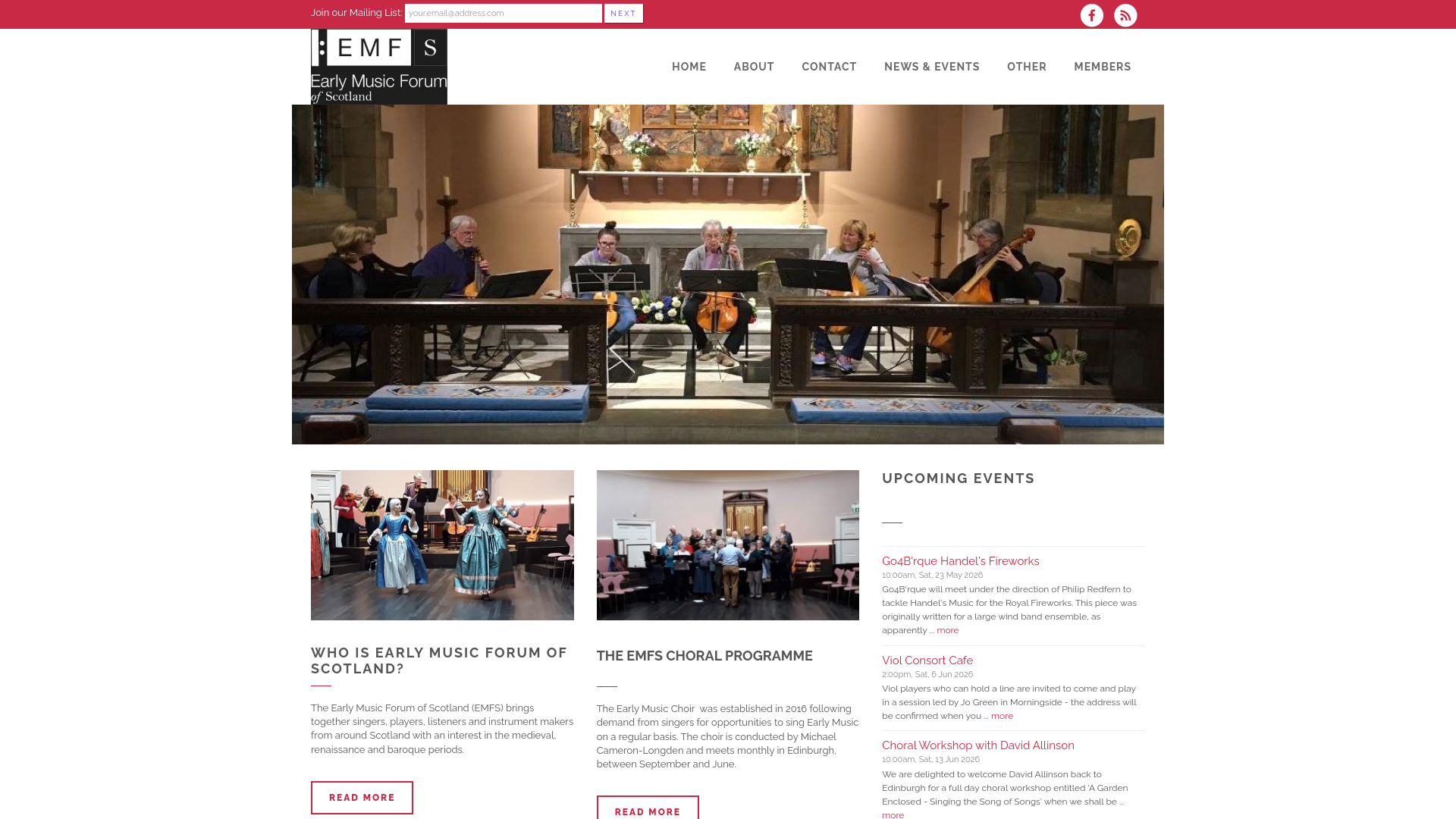 Website screenshot
