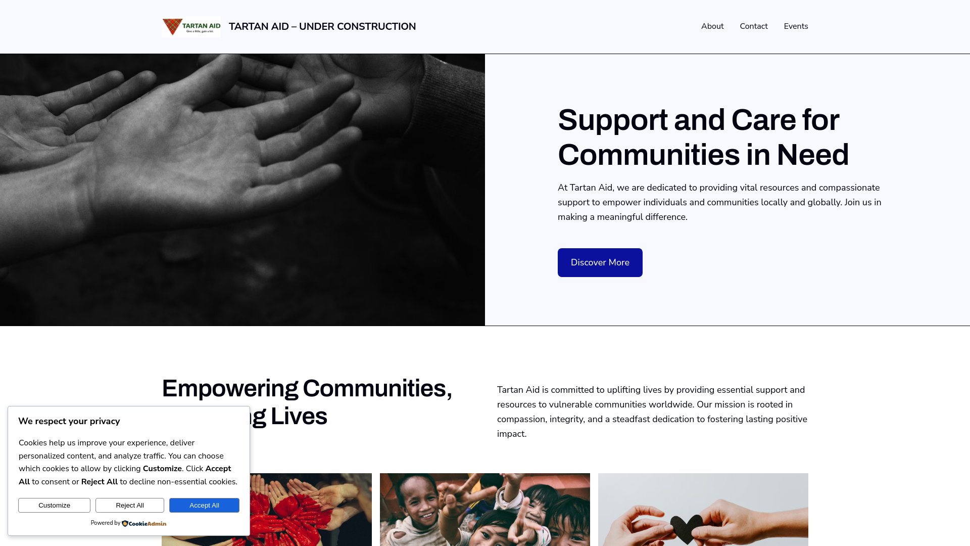 Website screenshot